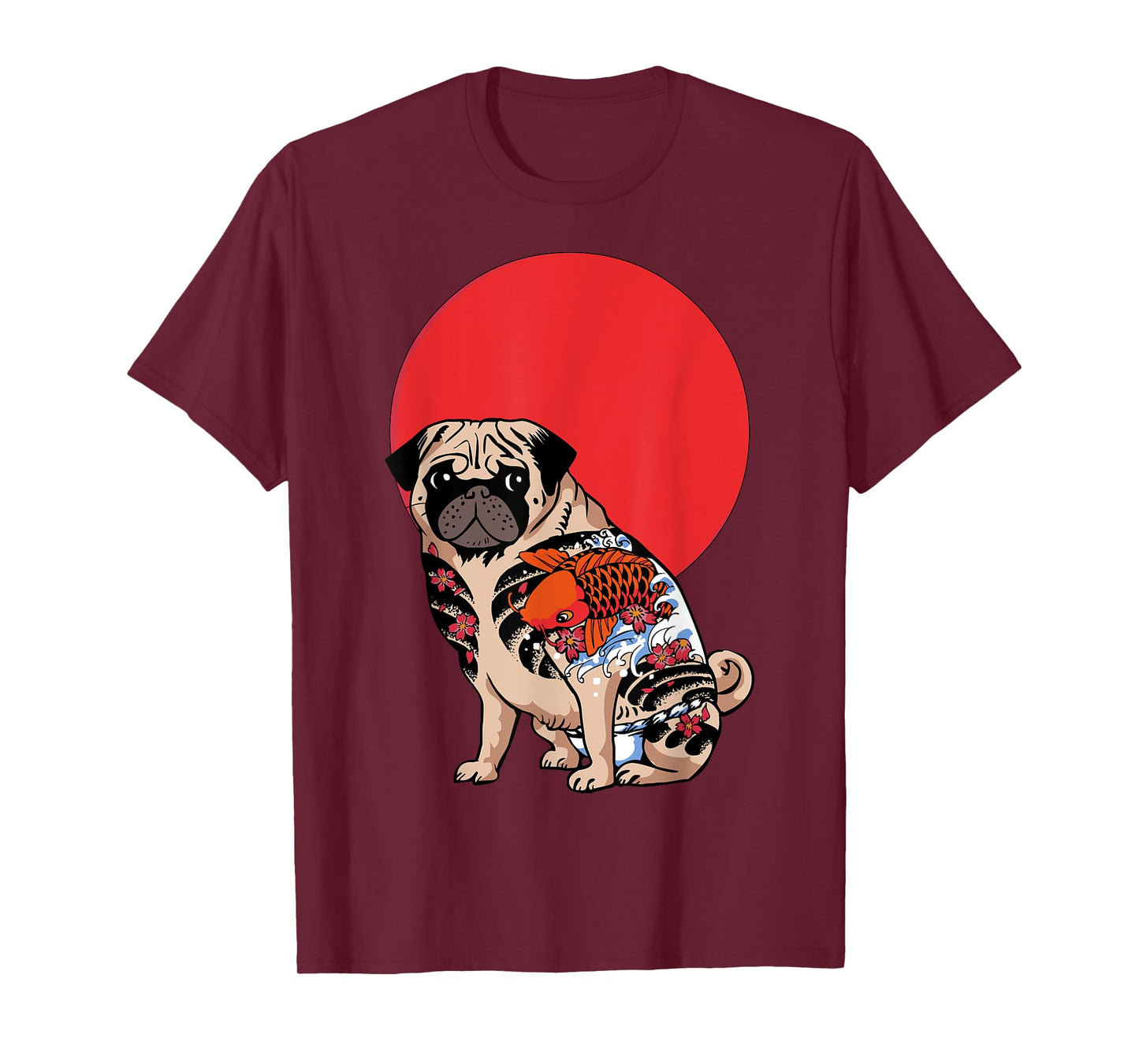 Yakuza Pug Tattoo T- Shirt by Huebucket T-Shirt