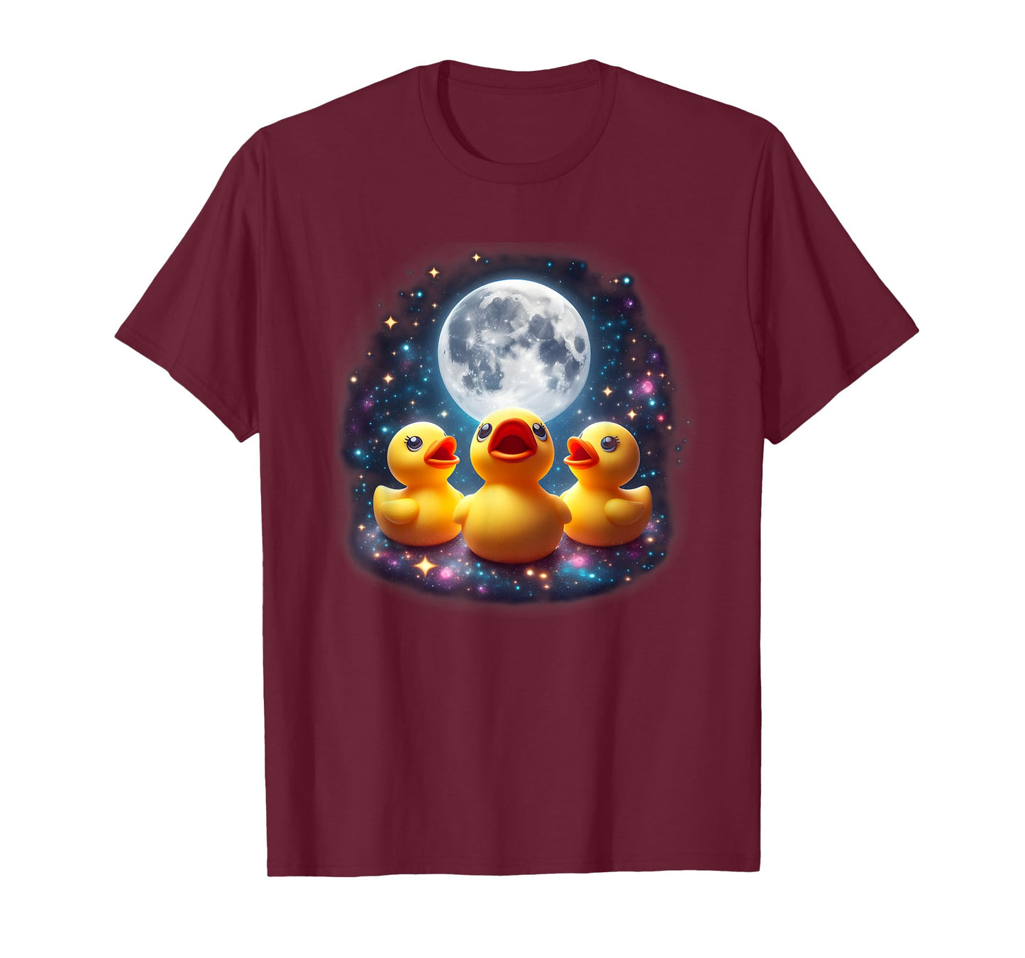 Howling At The Moon - Cute Rubber Duck Weird Funny Gift T-Shirt