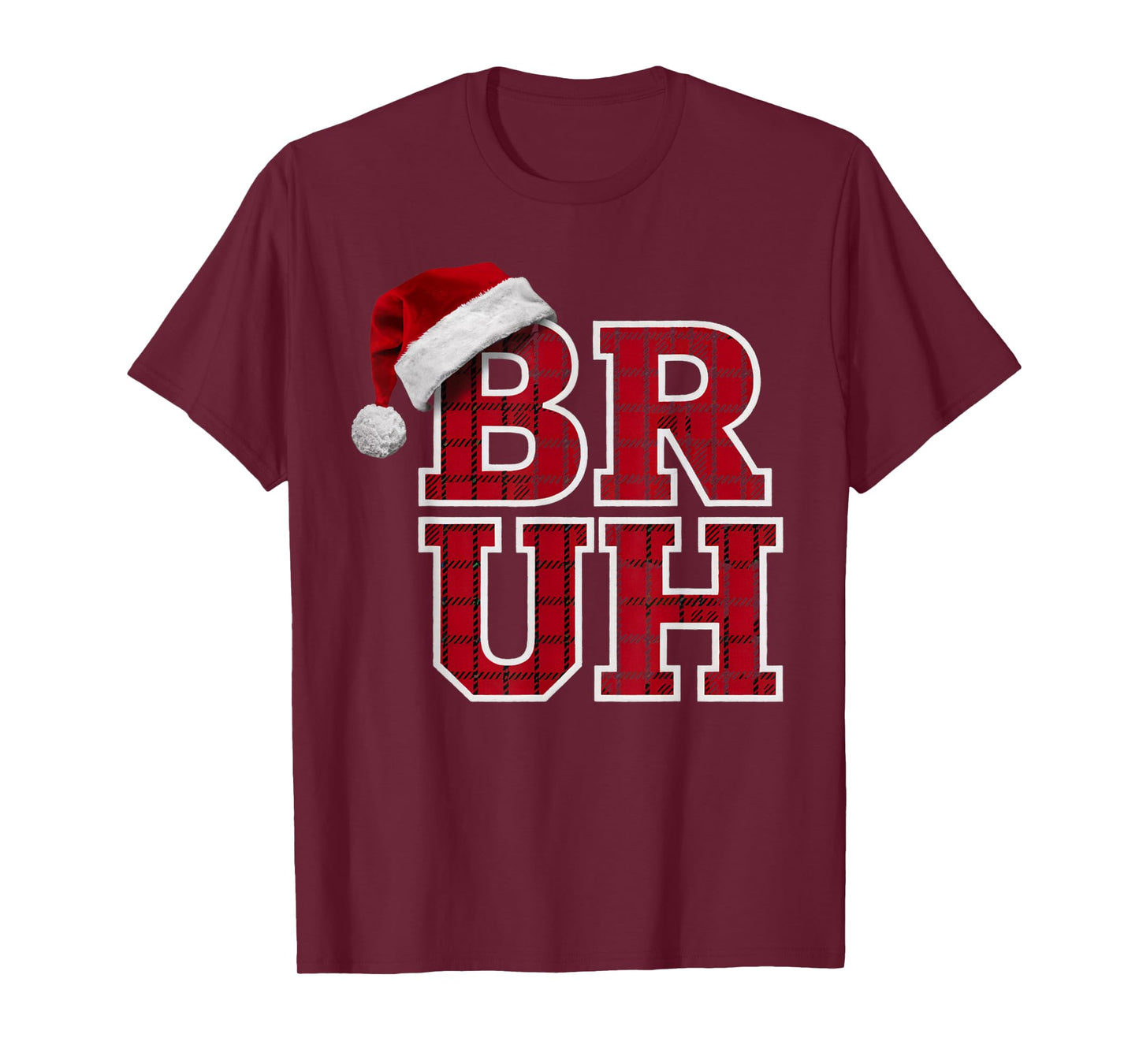 Bruh Funny Christmas Teens Boys Kids Xmas Pajamas T-Shirt