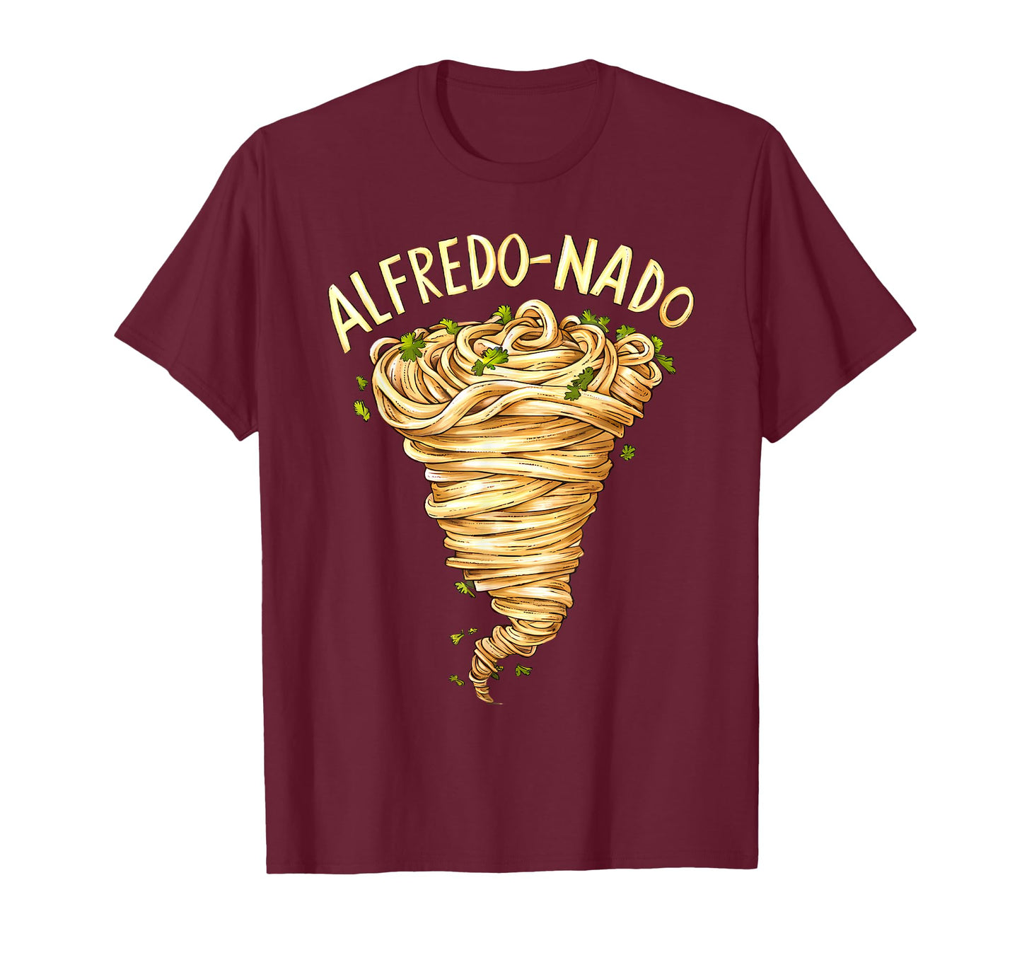 Alfredo Pasta Lover Food Fettuccine Sauce Tornado T-Shirt