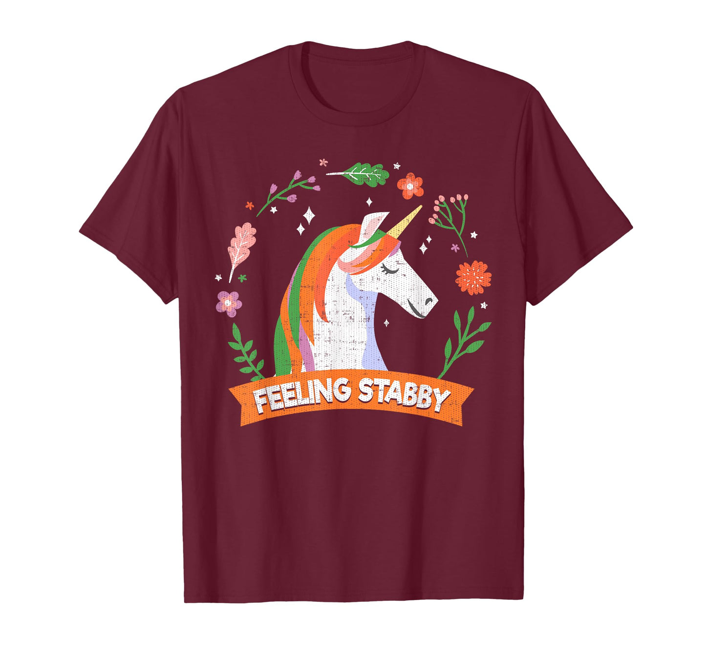 Feeling Stabby the unicorn Tee shirt T-shirt T-Shirt