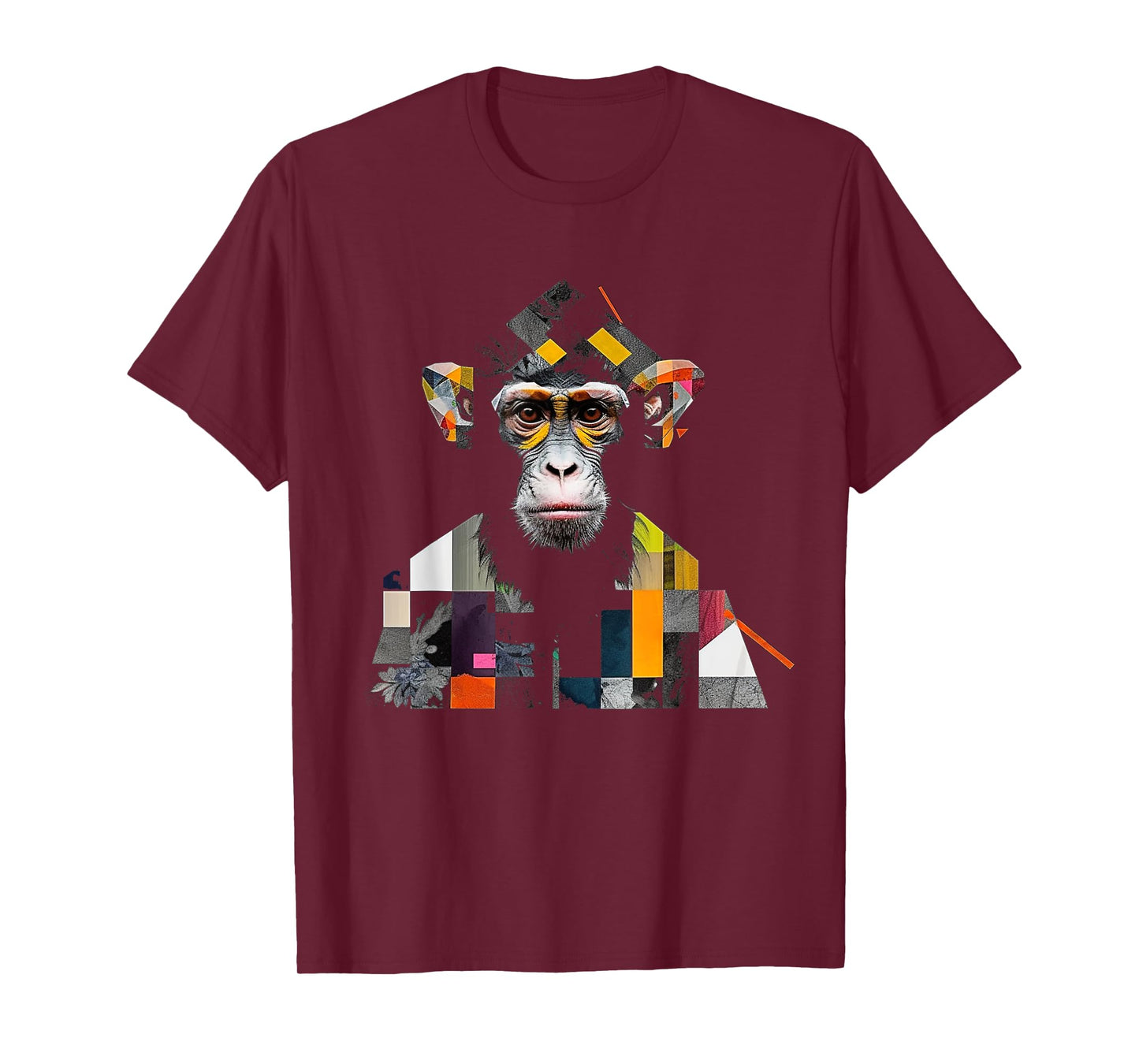 Monkey art colourful artwork zoo animal motif monkey T-Shirt