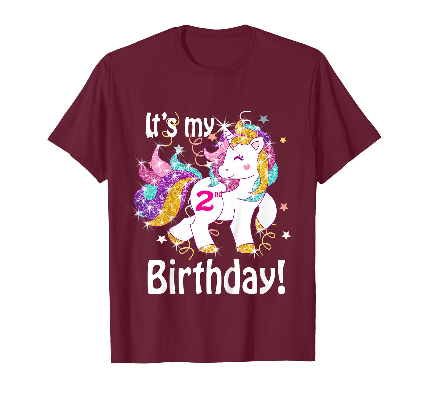 Its My 2nd Birthday Unicorn Outfits for toddler girls gift T-Shirt