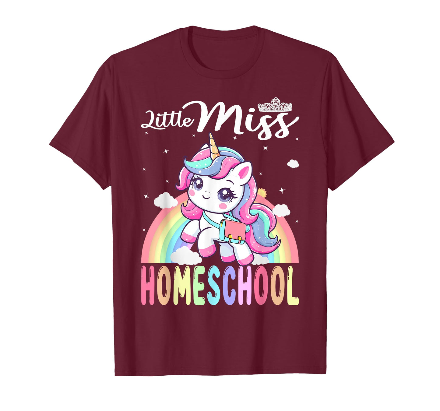 Little Miss Homeschool Back To School Girls Homeschool T-Shirt