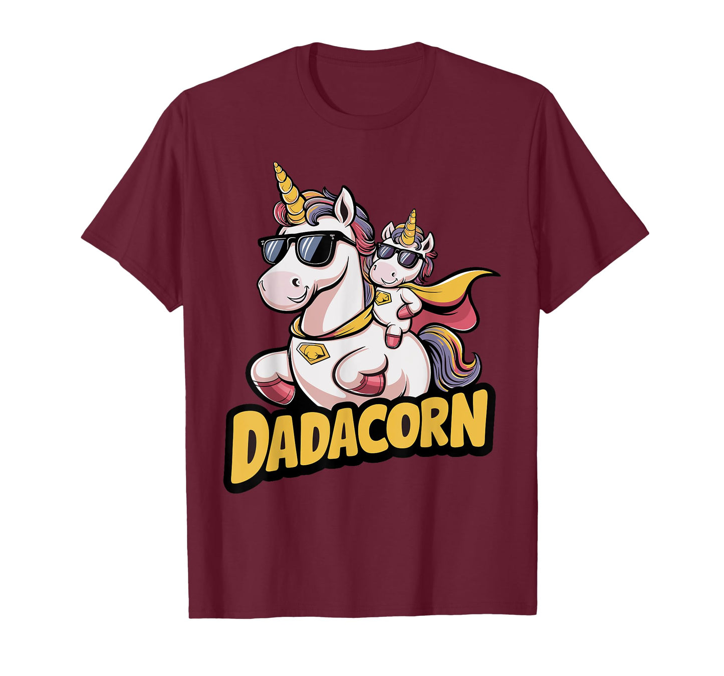 Dadacorn Unicorn Dad and Kid - Best Father's Day Funny T-Shirt