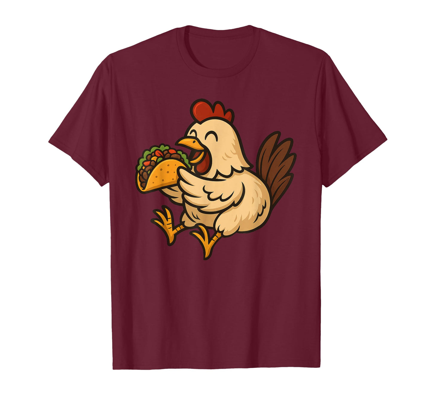 Chicken Eating Taco T-Shirt
