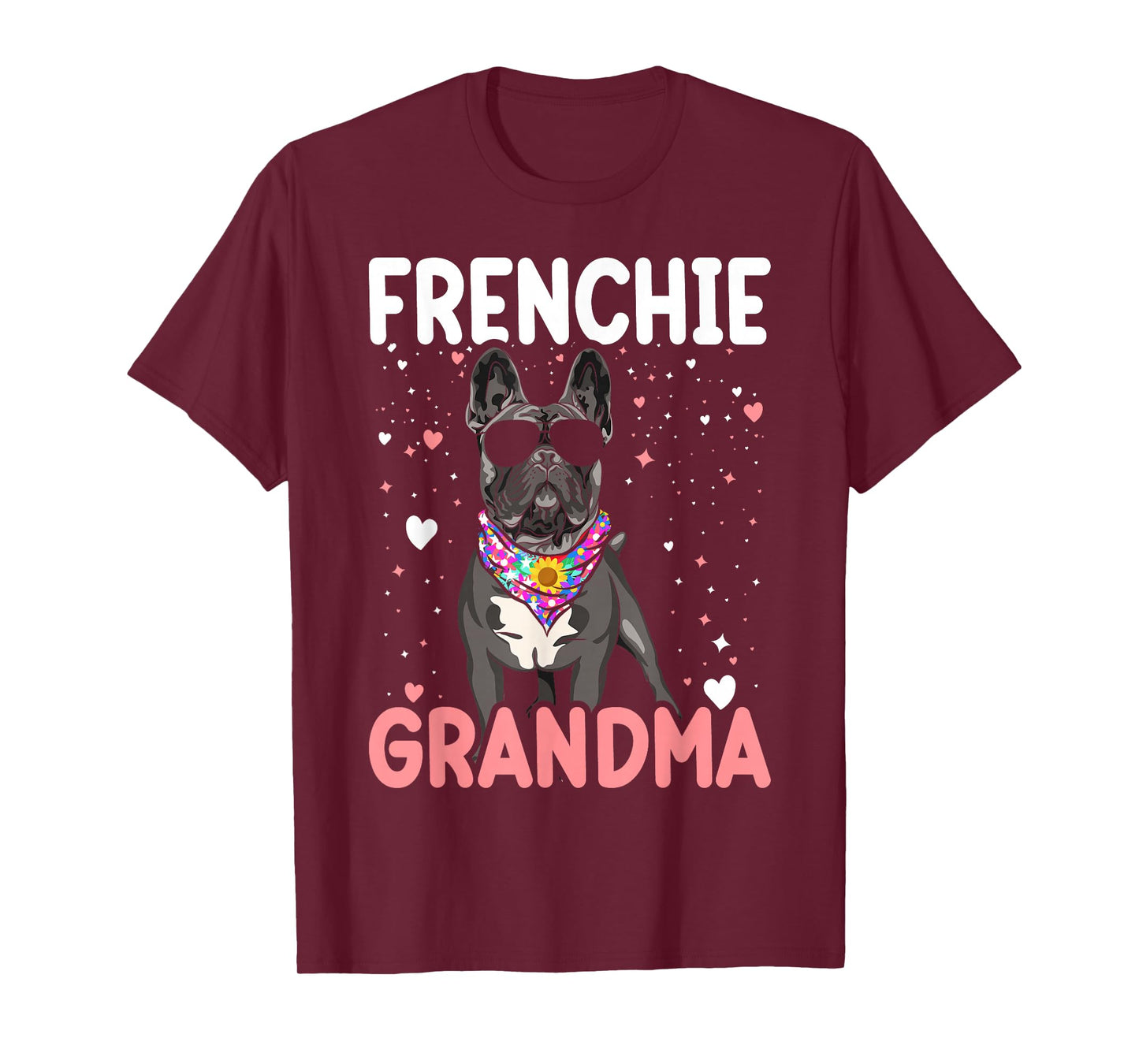 French Bulldog Grandma Frenchie Dog Funny Womens T-Shirt