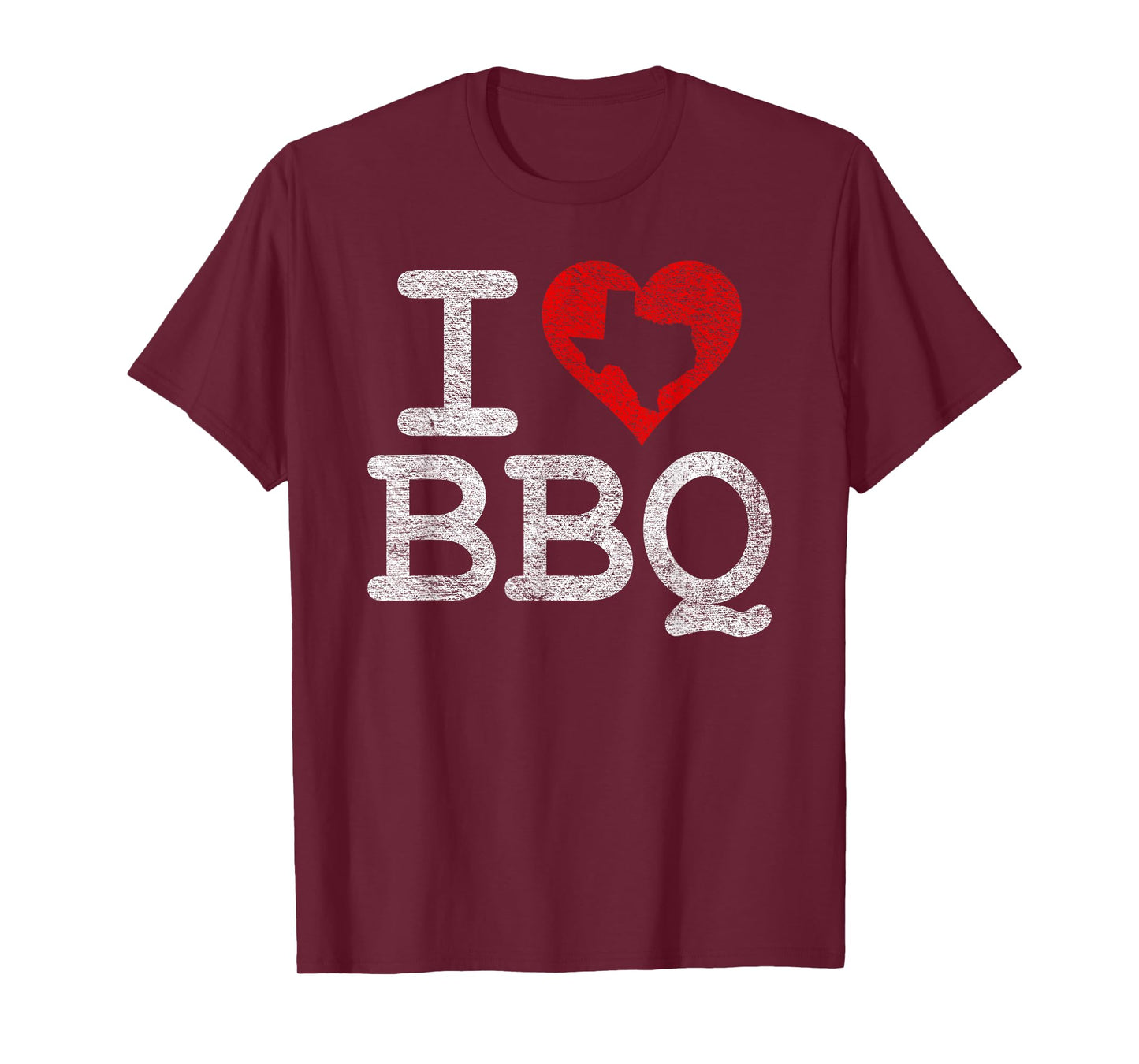 I LOVE TEXAS BBQ I HEART BARBECUE SAUCE GRILL SMOKER FIRE T-Shirt