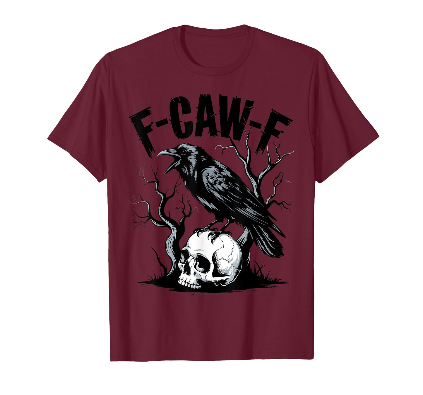 Black Crow, F-Caw-F Funny Black Bird T-Shirt