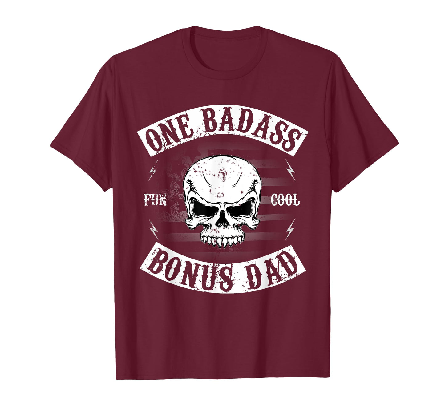 One Badass Bonus Step Dad Funny Gift Birthday Stepdad T-Shirt