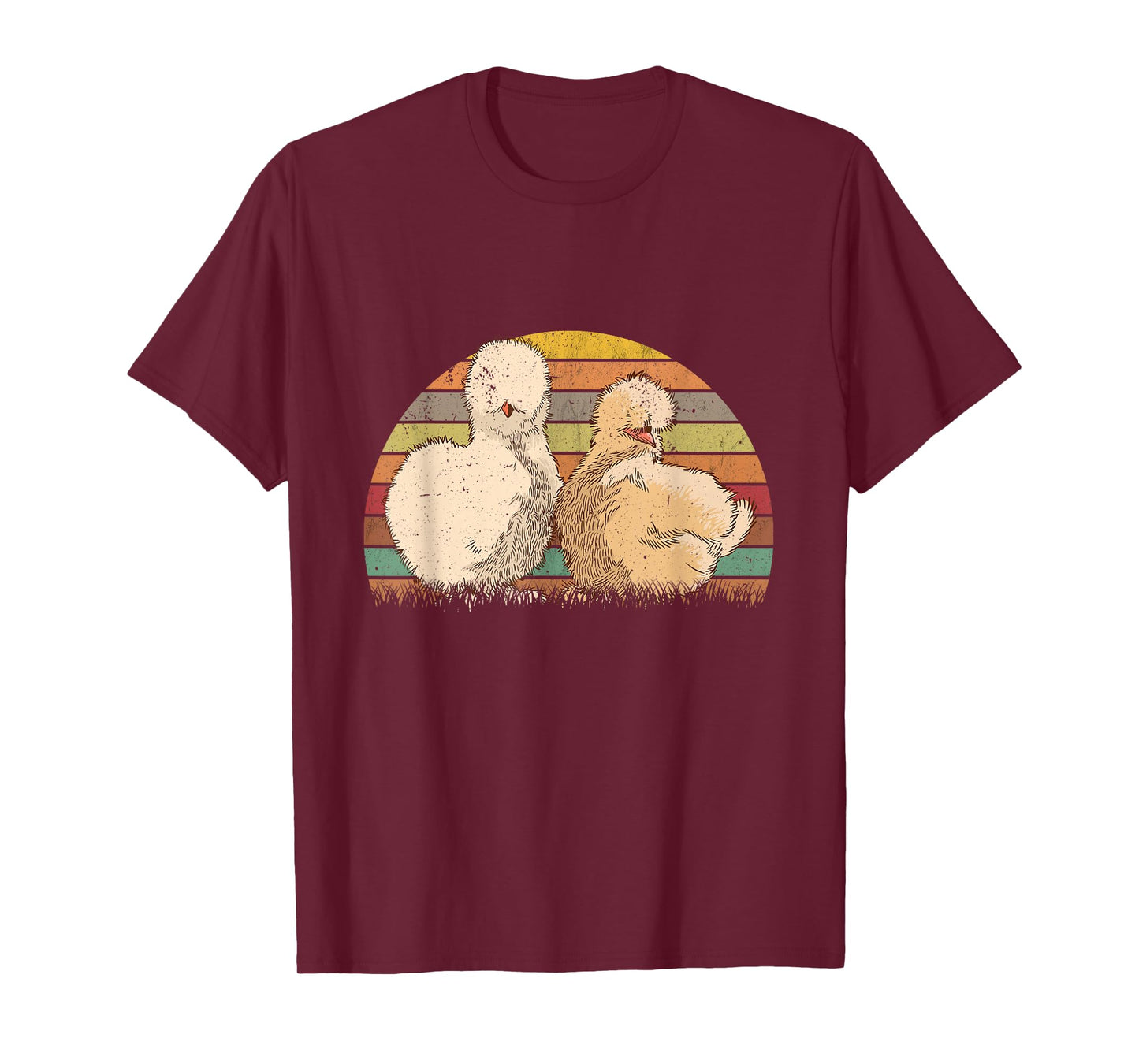 Silk hen Retro Silkies Vintage Silkie Chicken T-Shirt