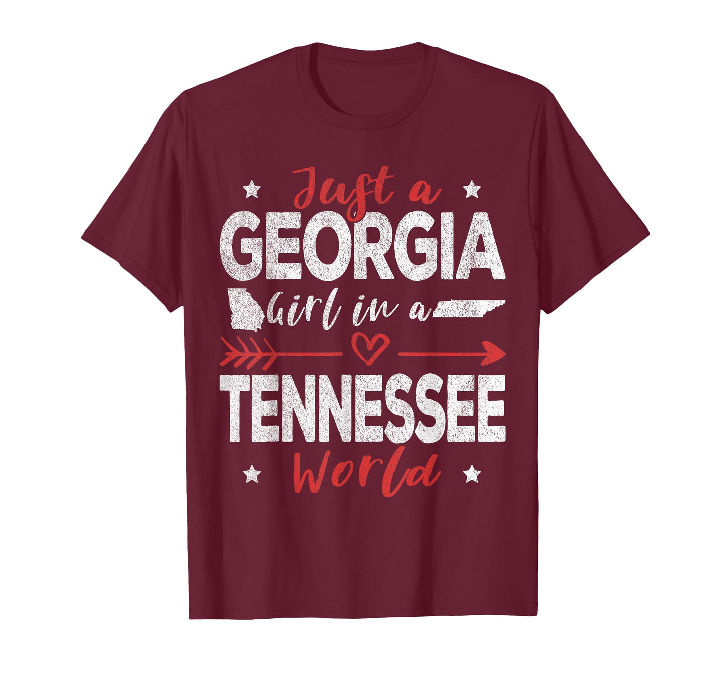 Just A Georgia Girl In A Tennessee World T-Shirt