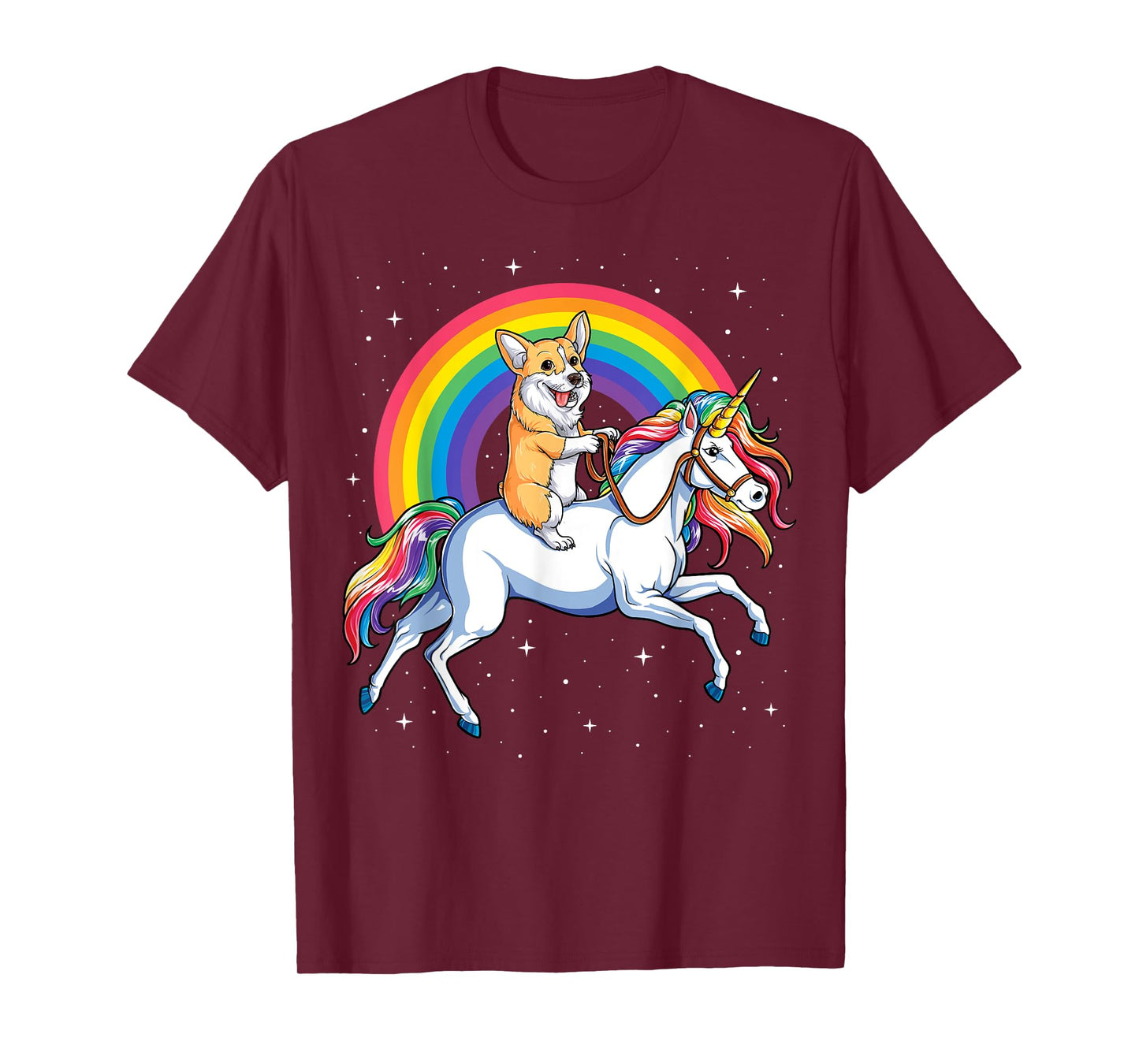 Corgi Unicorn T shirt Girls Space Galaxy Rainbow Corgicorn T-Shirt