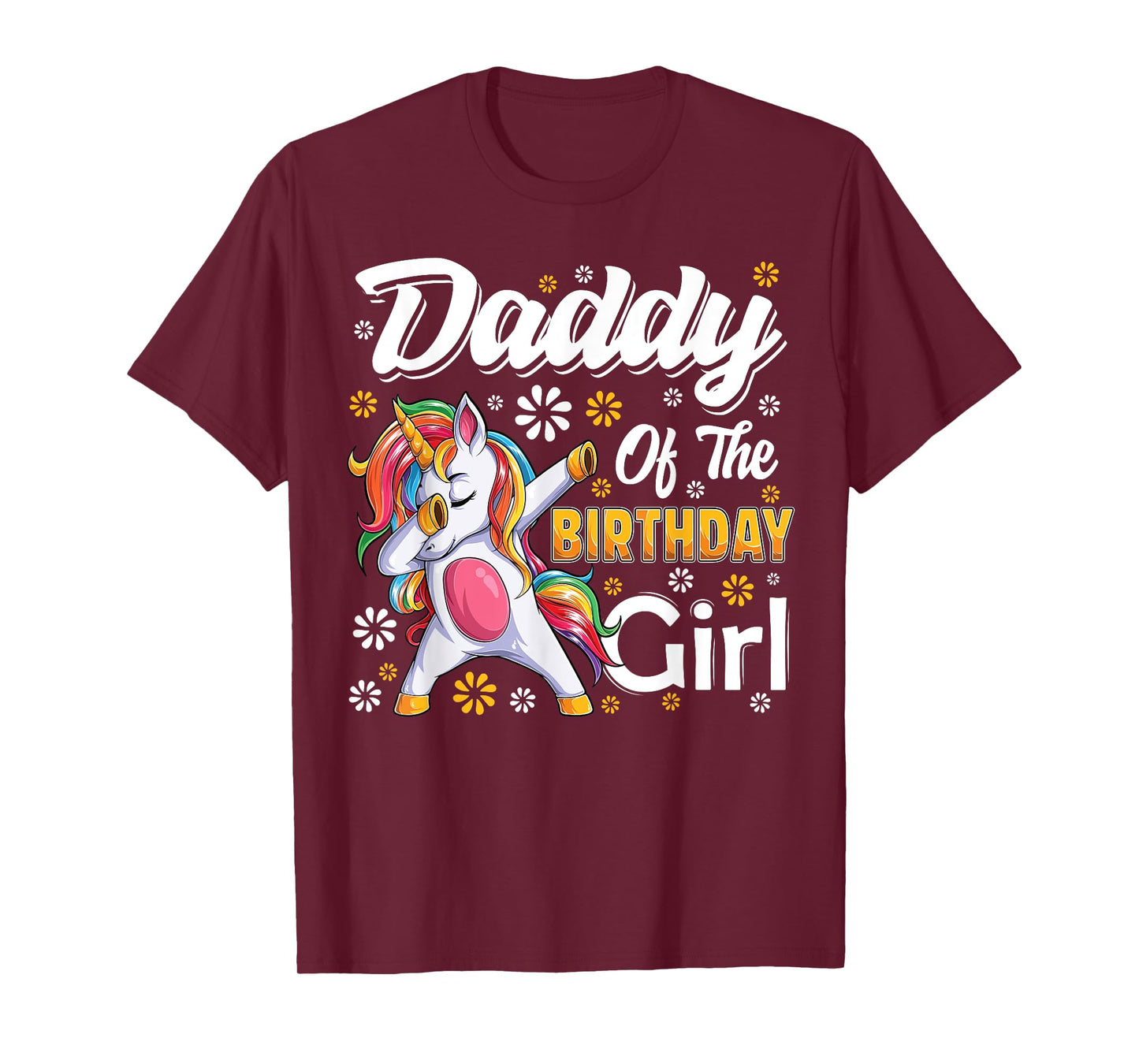awesome dabbing unicorn birthday Daddy Family Matching T-Shirt
