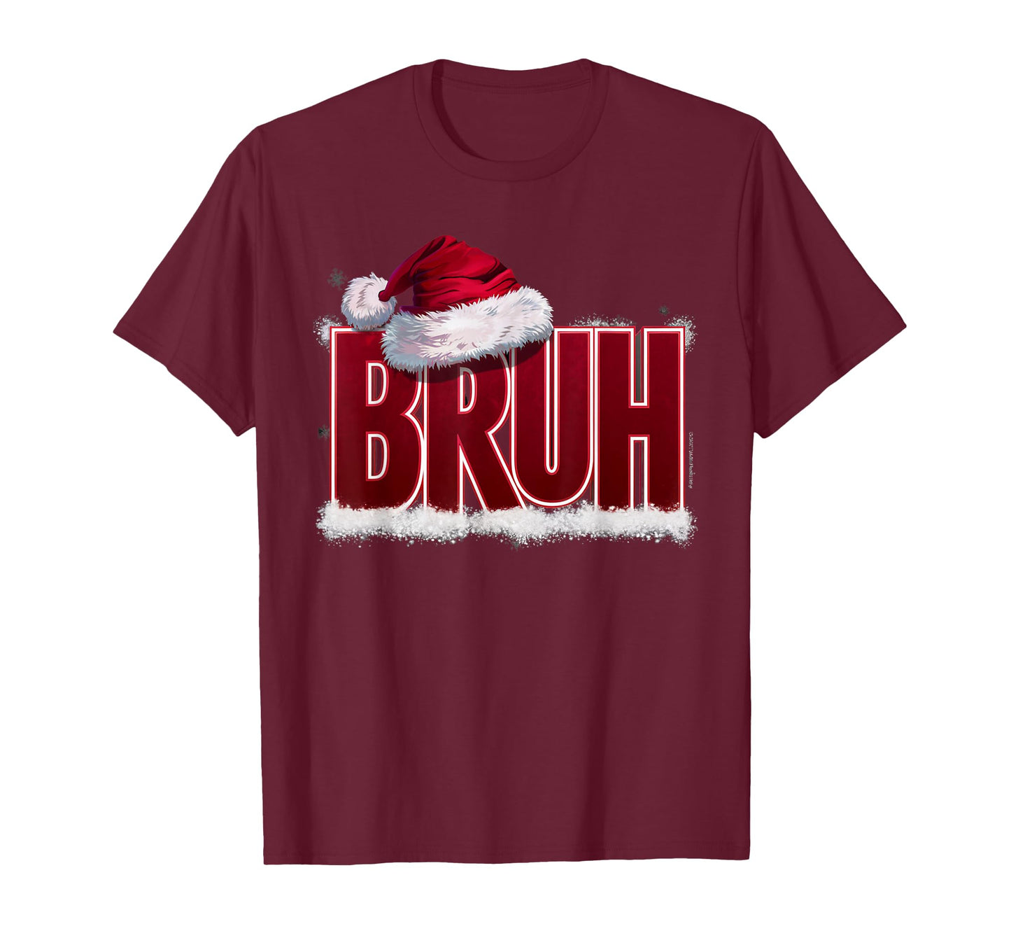 Bruh Funny Christmas Teens Boys Kids Xmas Pajamas T-Shirt