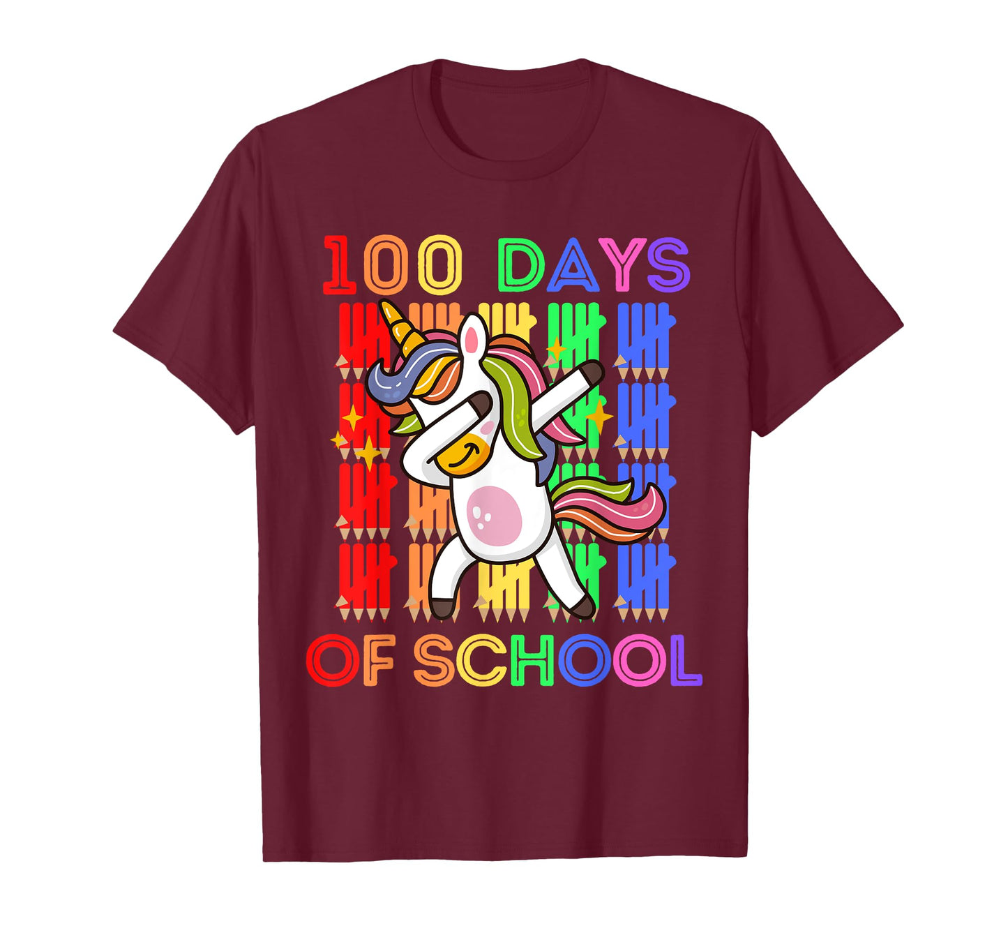 100 Days Of School Shirt Unicorn 100 Days Smarter 100th Day T-Shirt