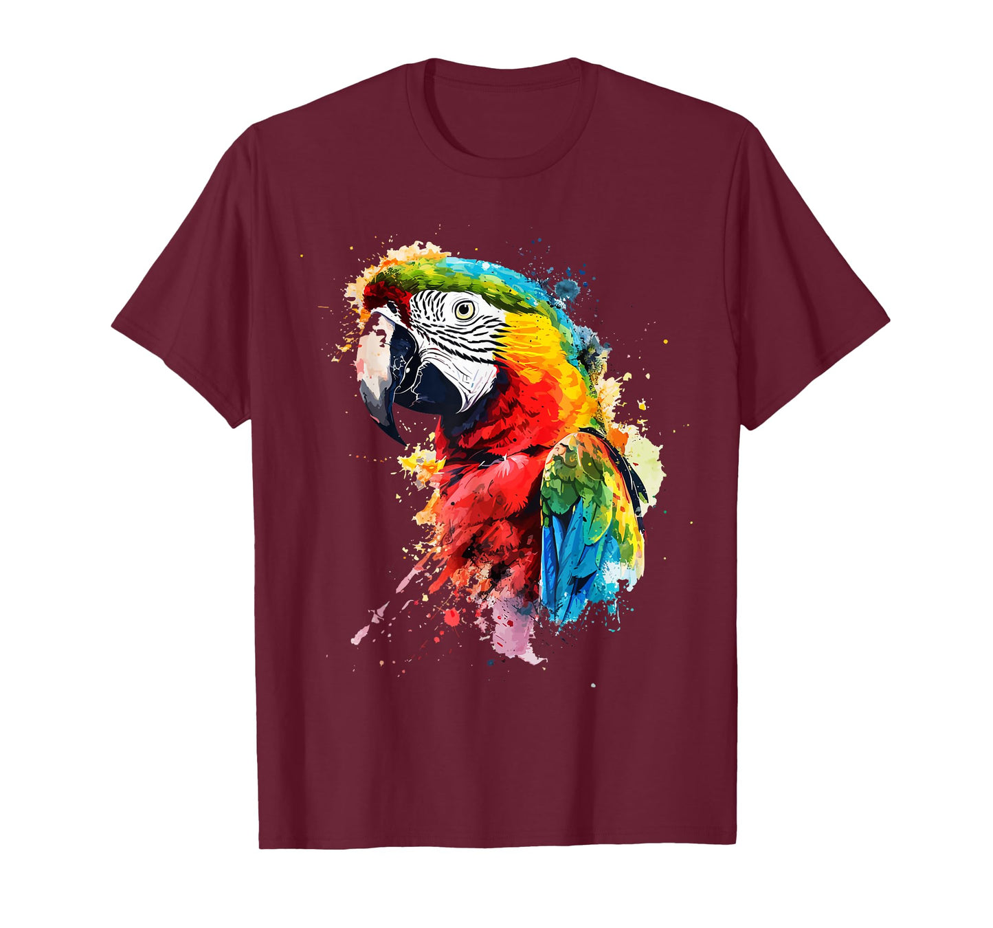 Colorful Parrot Watercolor T-Shirt