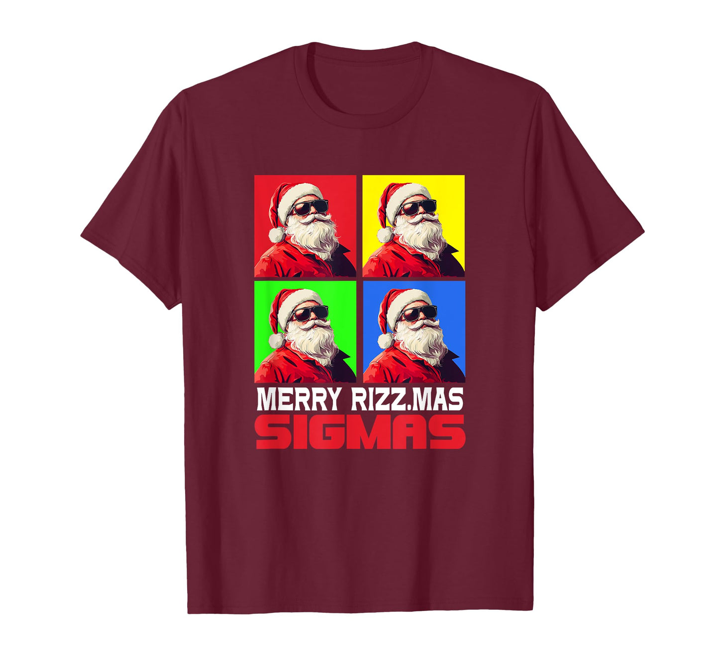 Merry Rizzmas Sigmas - Xmas Christmas Santa Claus T-Shirt