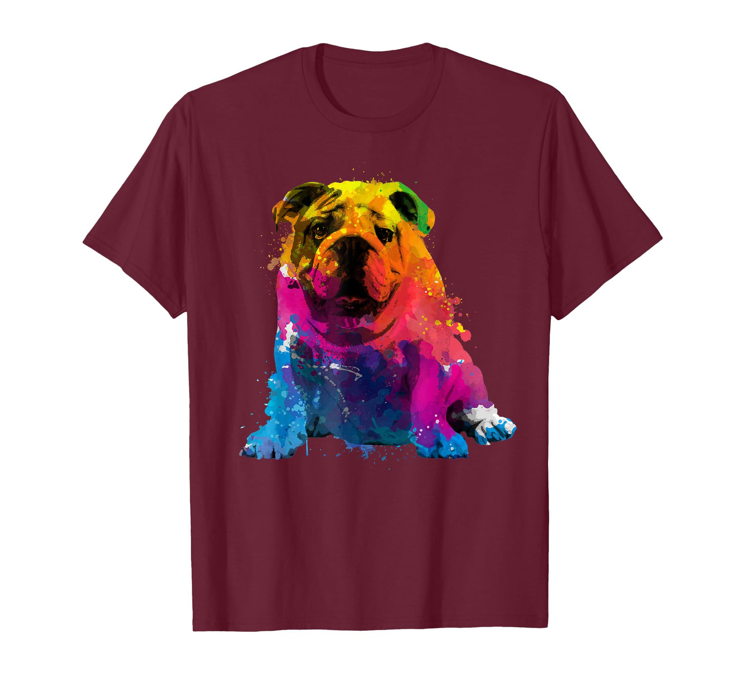 Cool Bulldog Art For Men Women Dog English Bulldog Lover T-Shirt