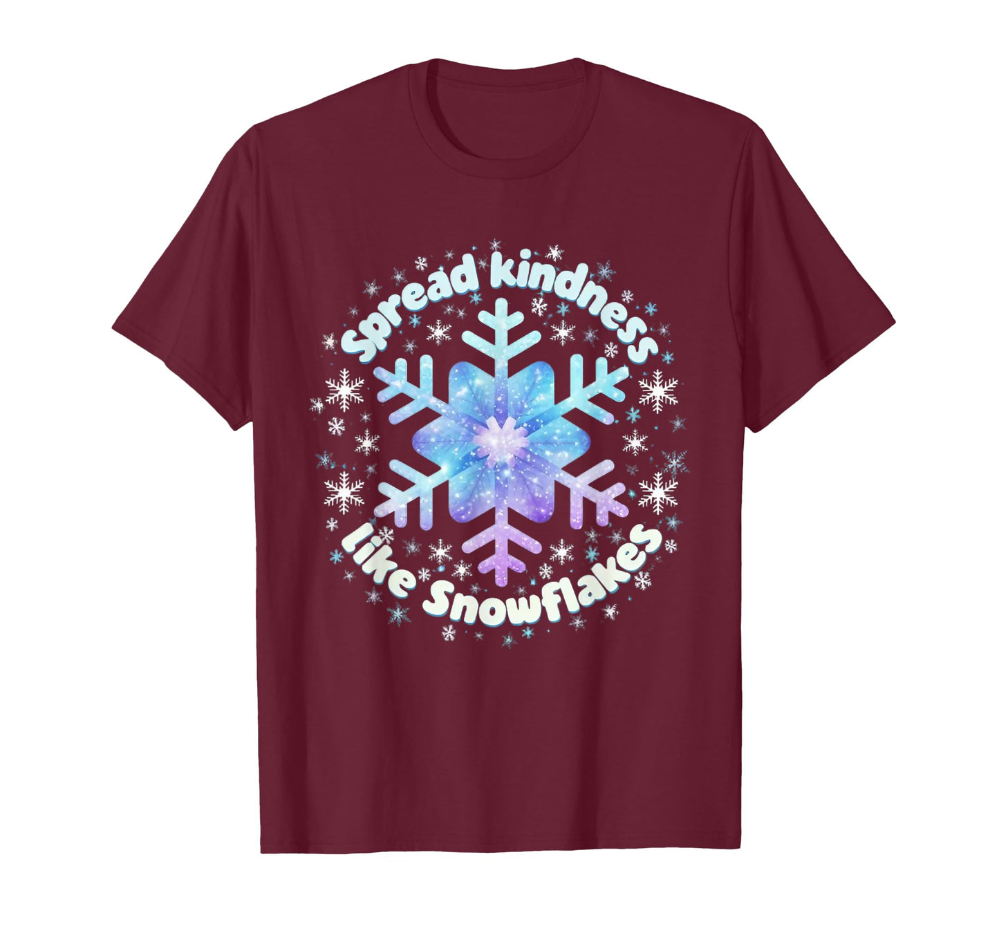 Spread Kindness Like Snowflakes Christmas Teacher Unity Day T-Shirt