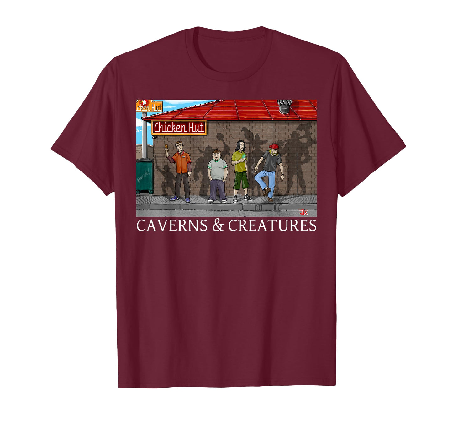 Chicken Hut Caverns & Creatures T-Shirt