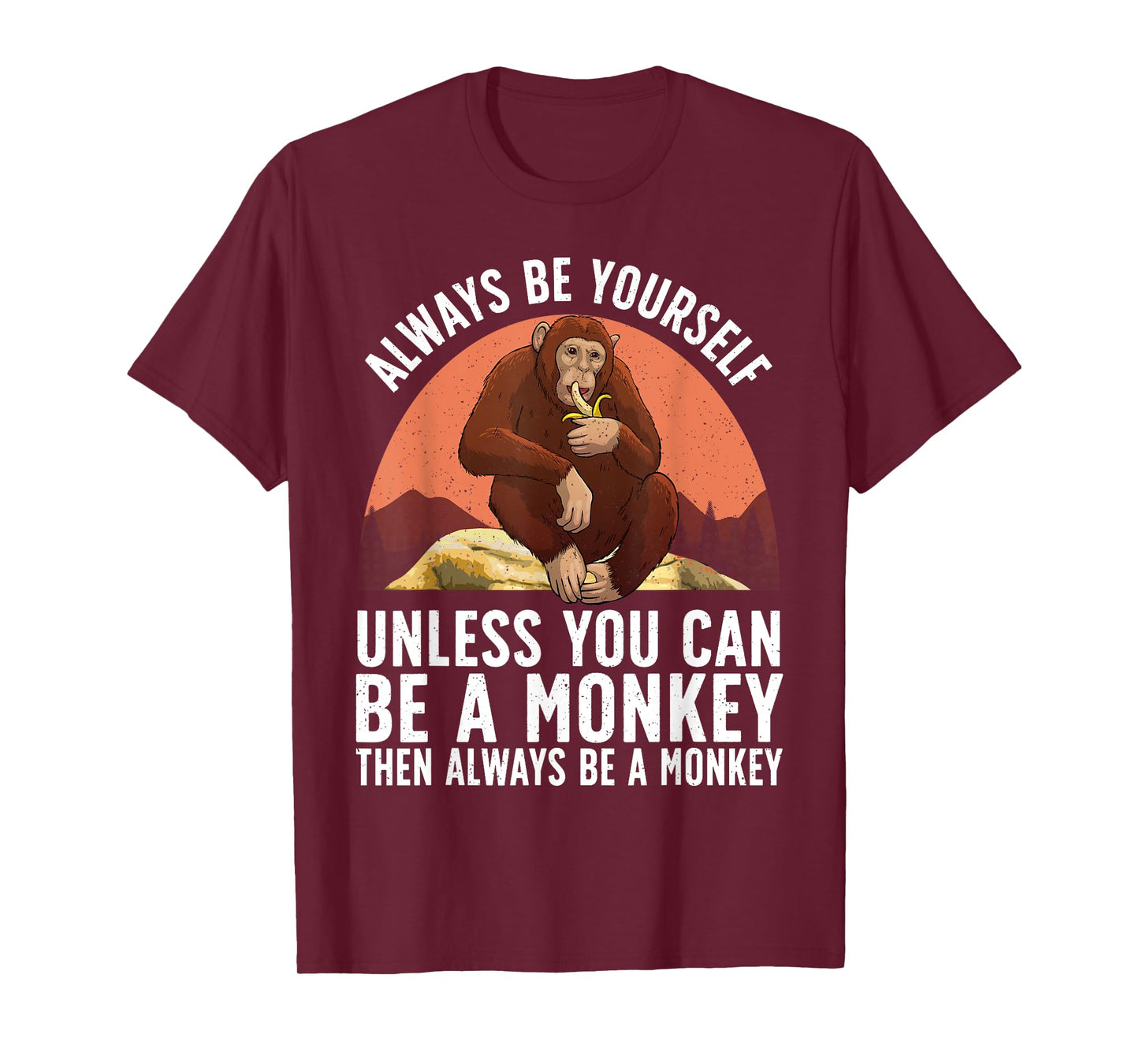 Funny Monkey Art For Men Women Kids Zoo Animal Monkey Lover T-Shirt
