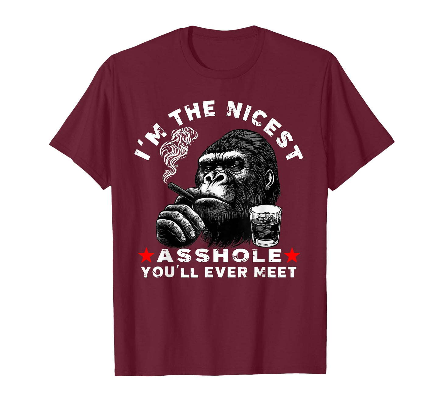 I'm The Nicest Asshole You'll Ever Meet Monkey T-Shirt
