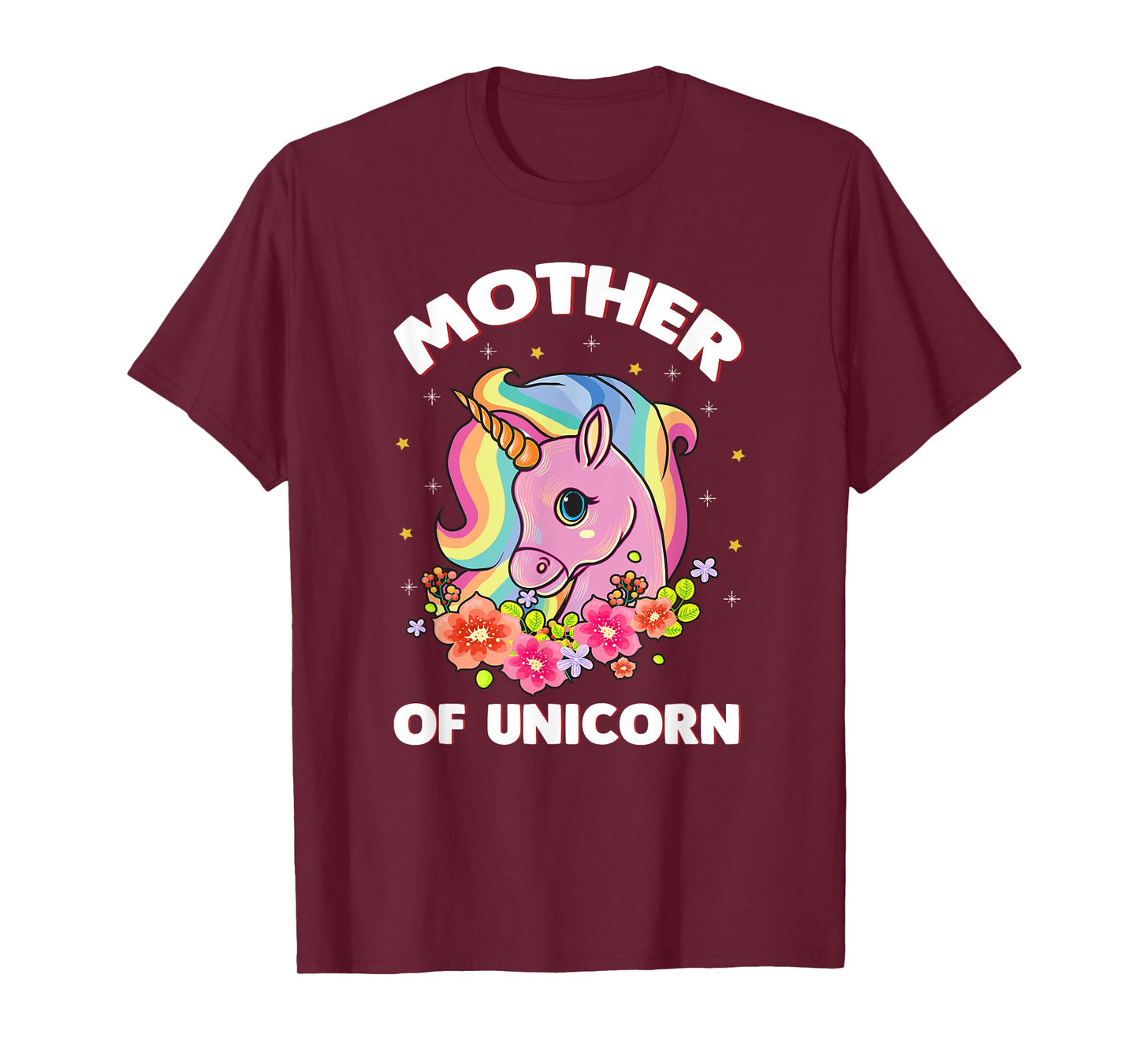 Mom Mother of Unicorn Daughter Son T Shirt Magical