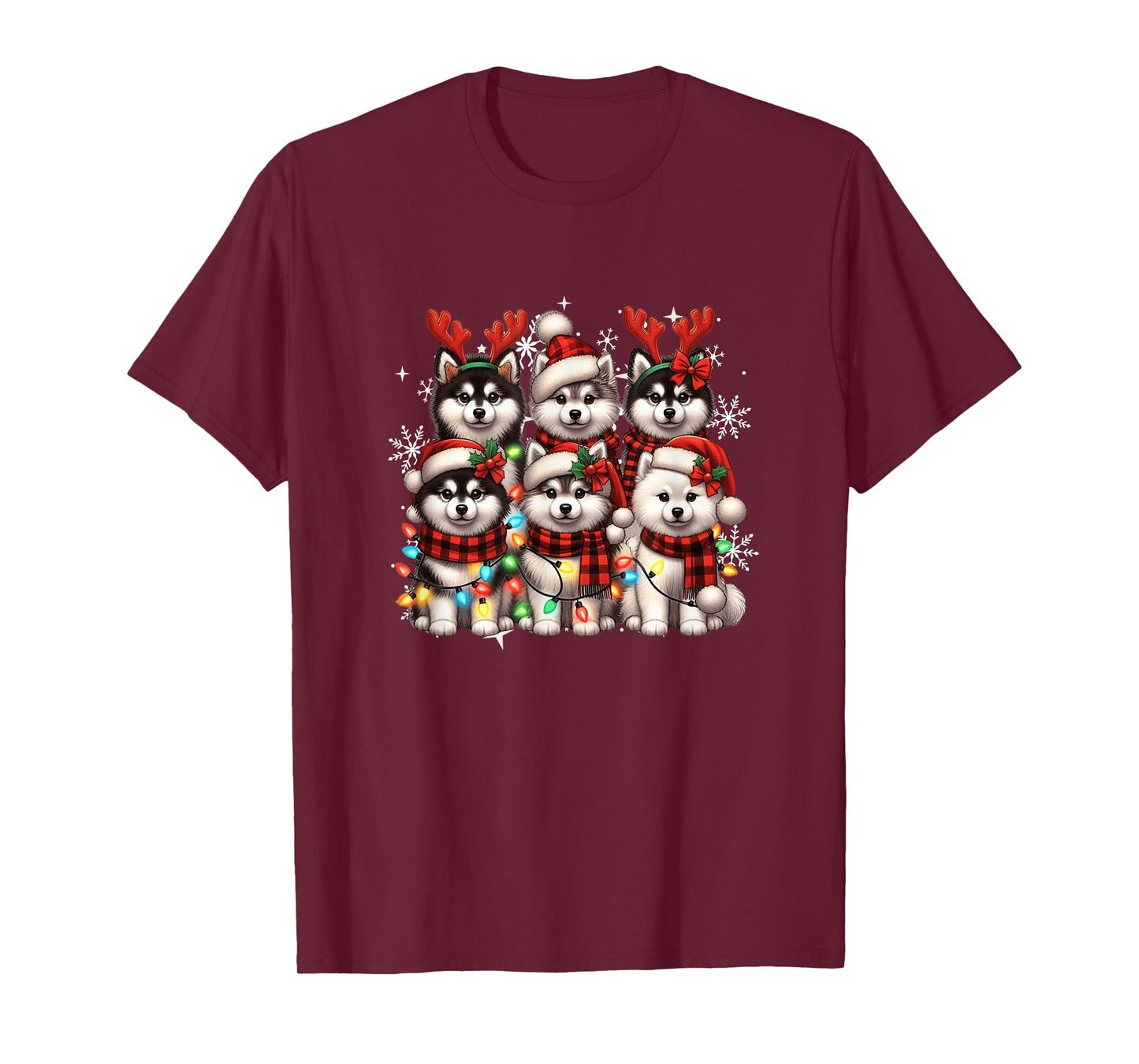 Pomsky Christmas Xmas Pomsky Lover T-Shirt