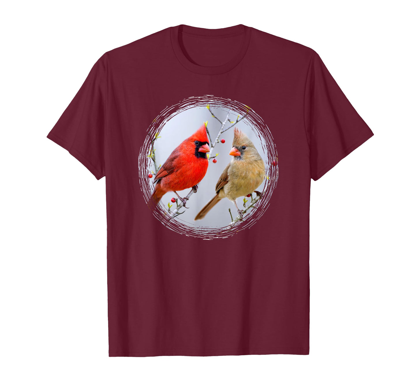 Cardinal Birds Birdwatching Lover Nature Wildlife T-Shirt