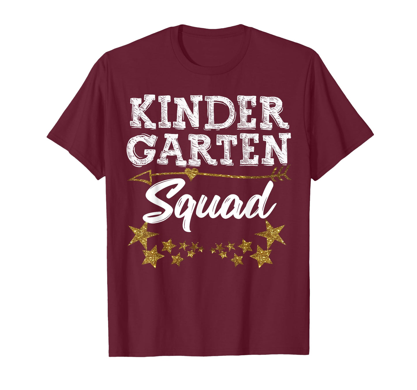 Kindergarten Squad Gold Star Fun Kids Back To School Tee T-Shirt