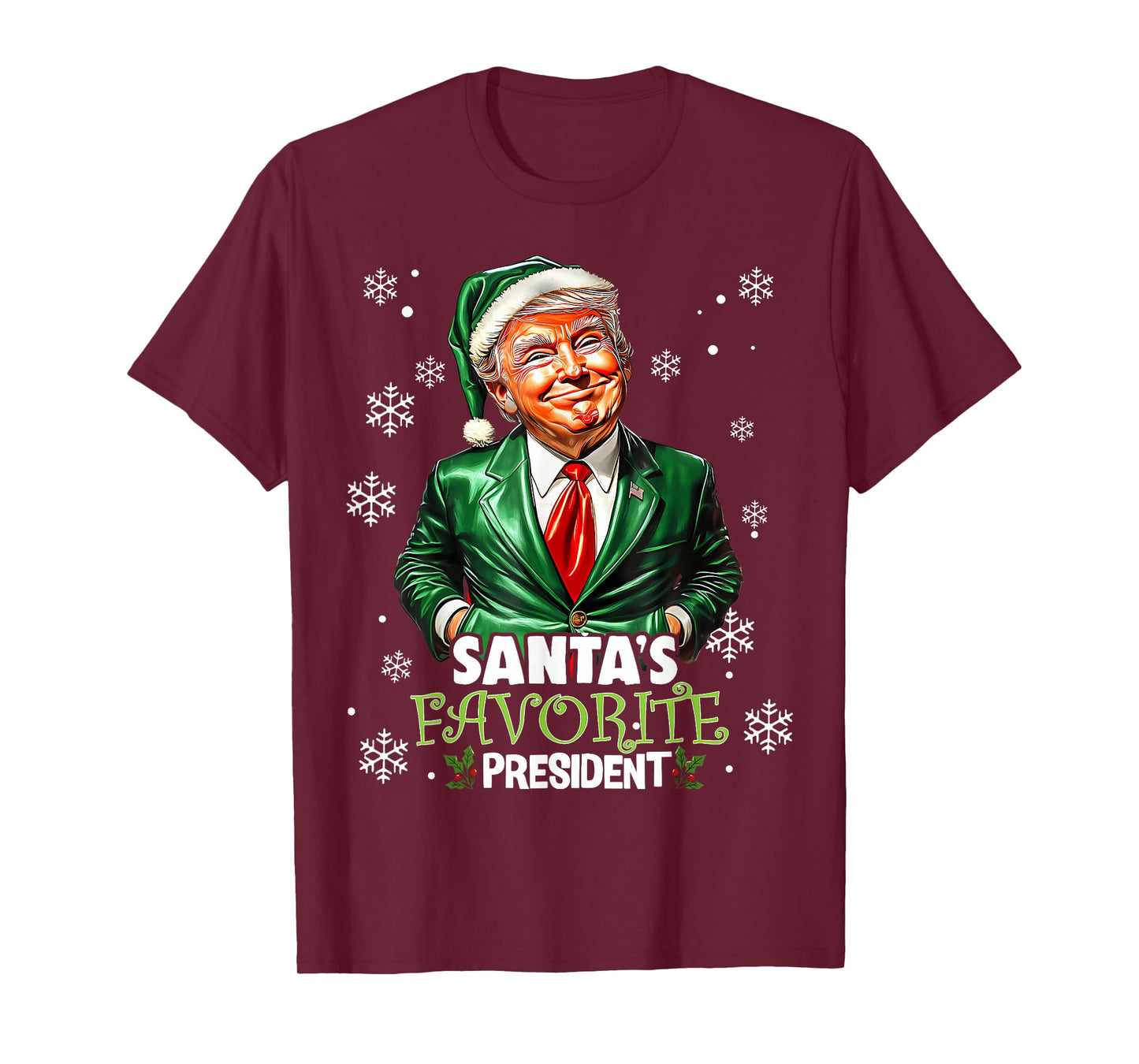 Santa's Favorite President Funny Trump Christmas Xmas T-Shirt