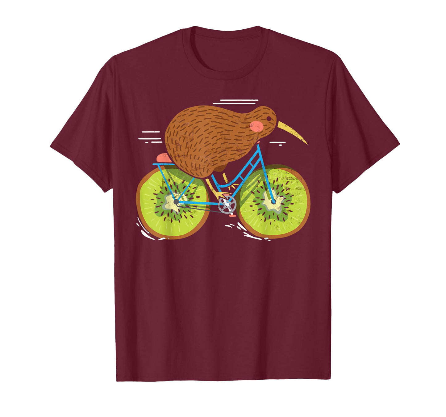 Cycle New Zealand Funny Kiwi on a Bicycle Design Idea T-Shirt
