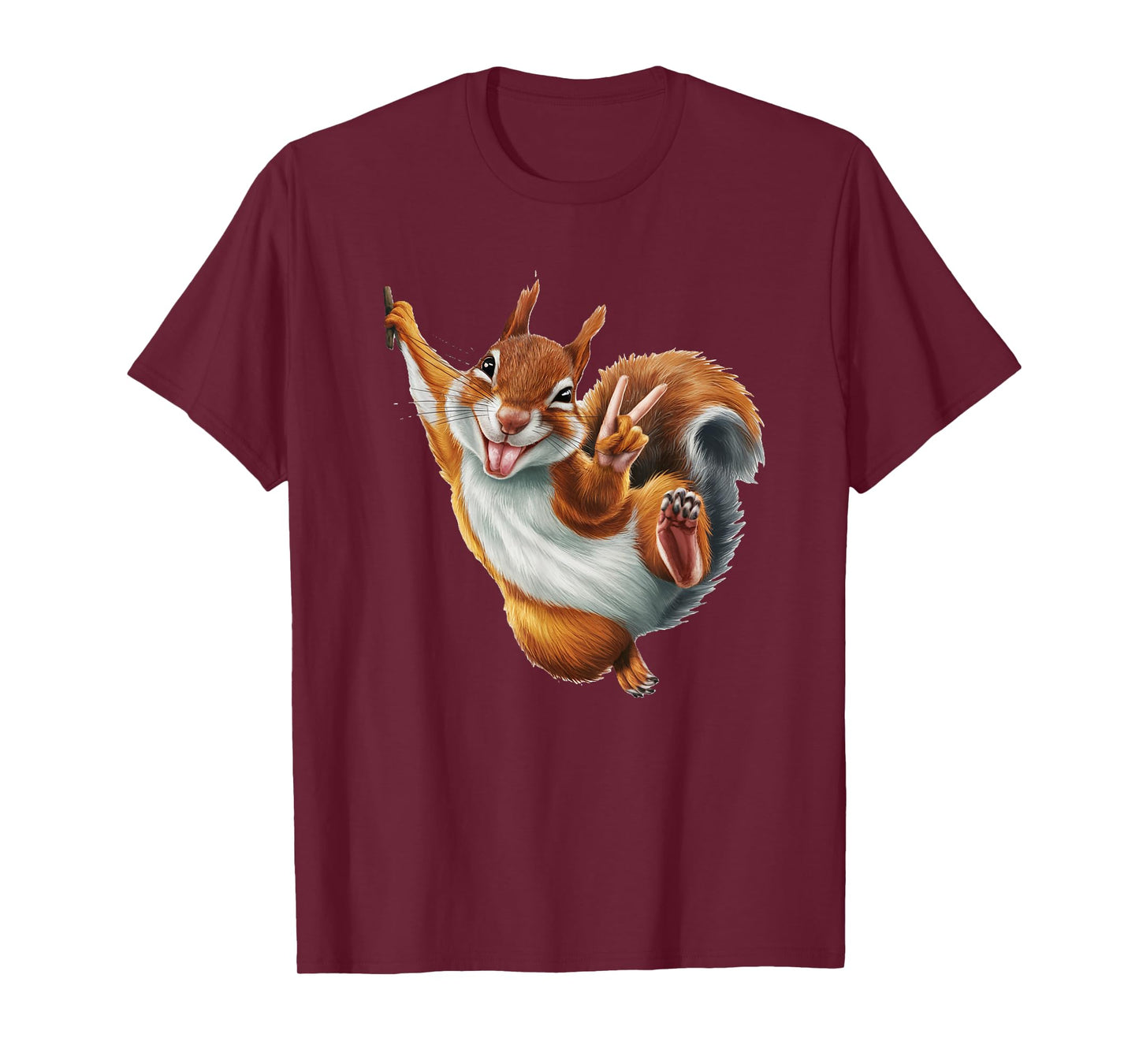 FUNNY SQUIRREL GIVING A PEACE SIGN. Makes me smile! SHAKA! T-Shirt