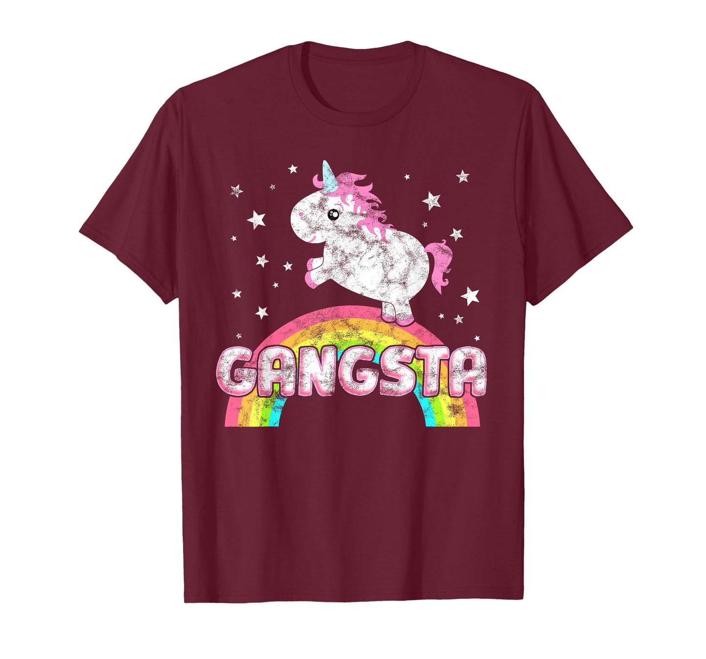 Funny Ironic Cool Unicorn Gangsta Rap Music Festival T-Shirt T-Shirt