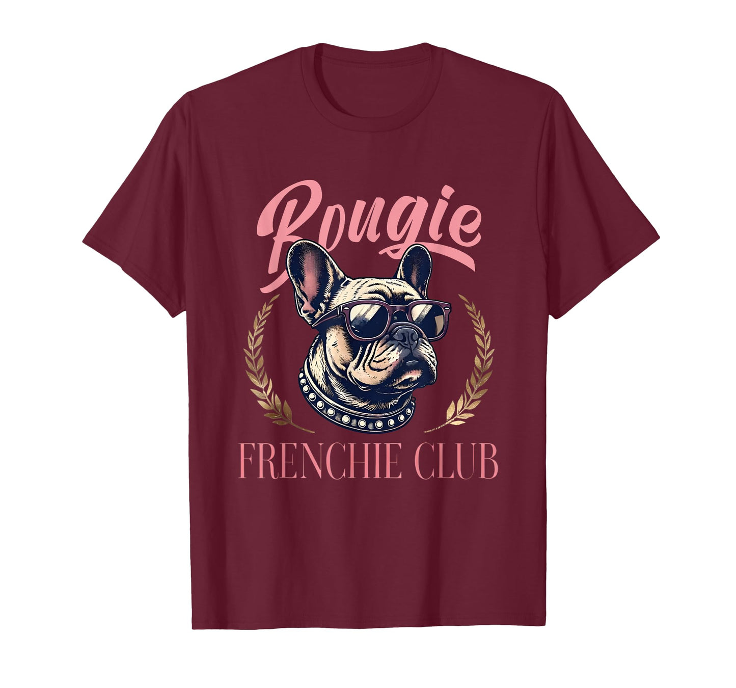 French Bulldog Shirt for Women Bougie Frenchie Club T-Shirt