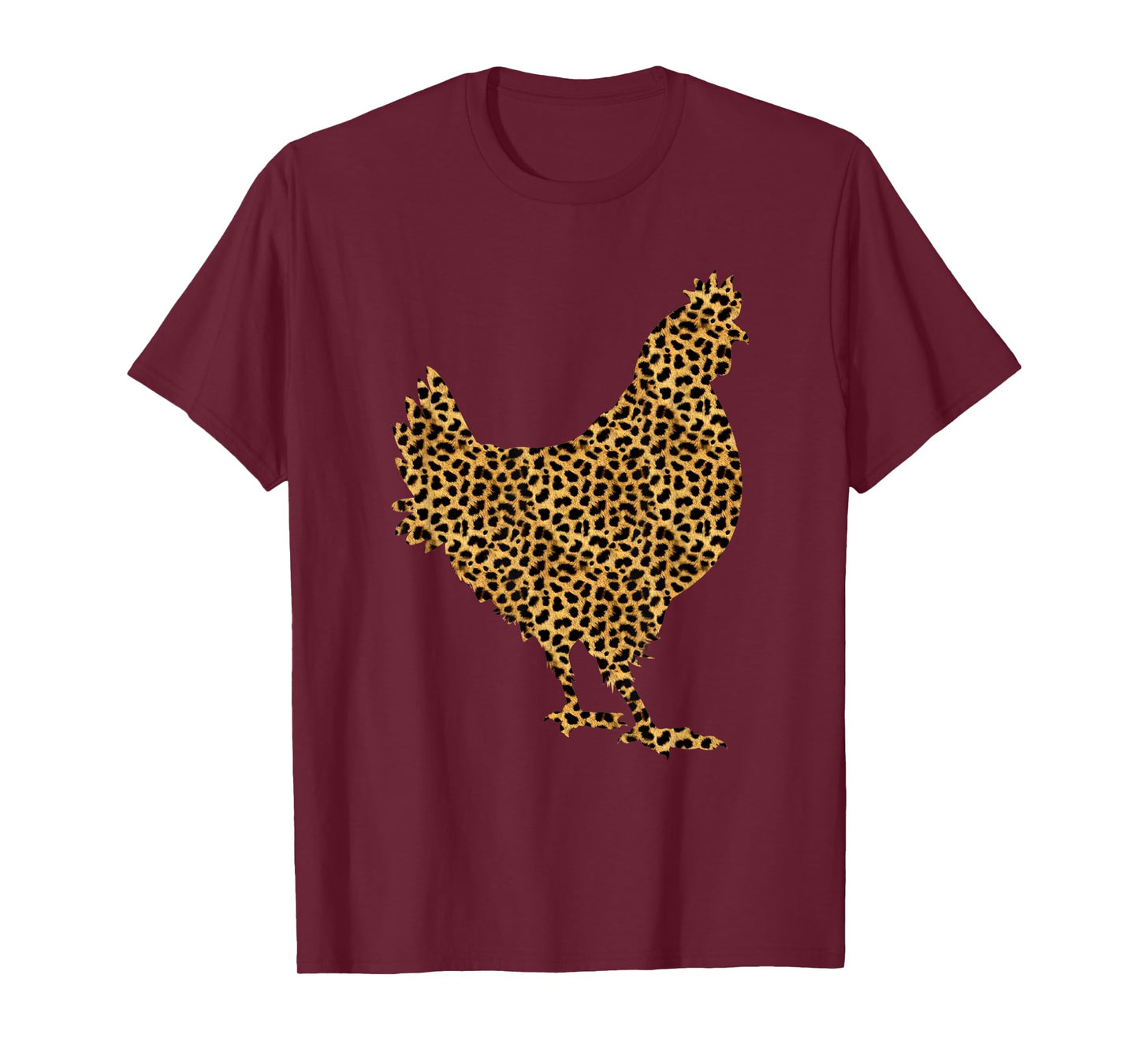 Chicken Leopard Print Hen Fowl Animal Lover Women Gift T-Shirt
