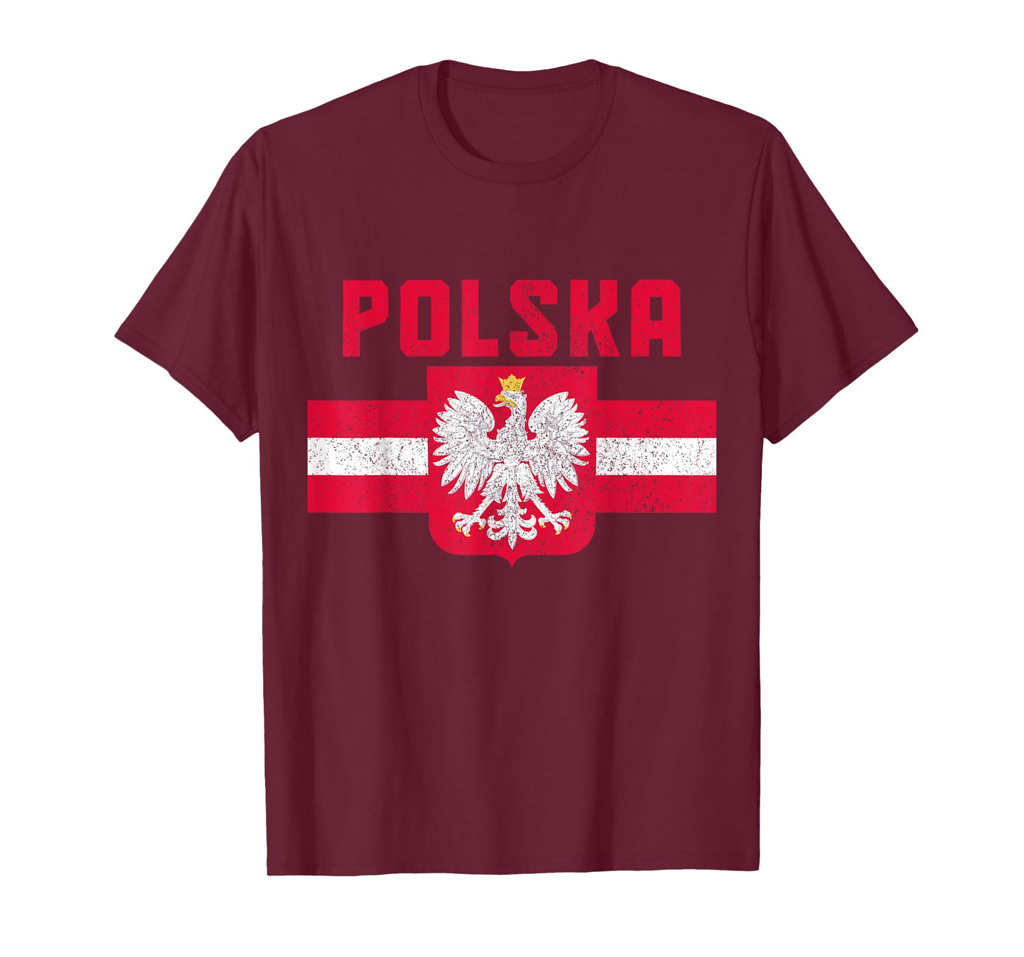 Polska Poland Flag Pride Eagle Polish Roots T-Shirt