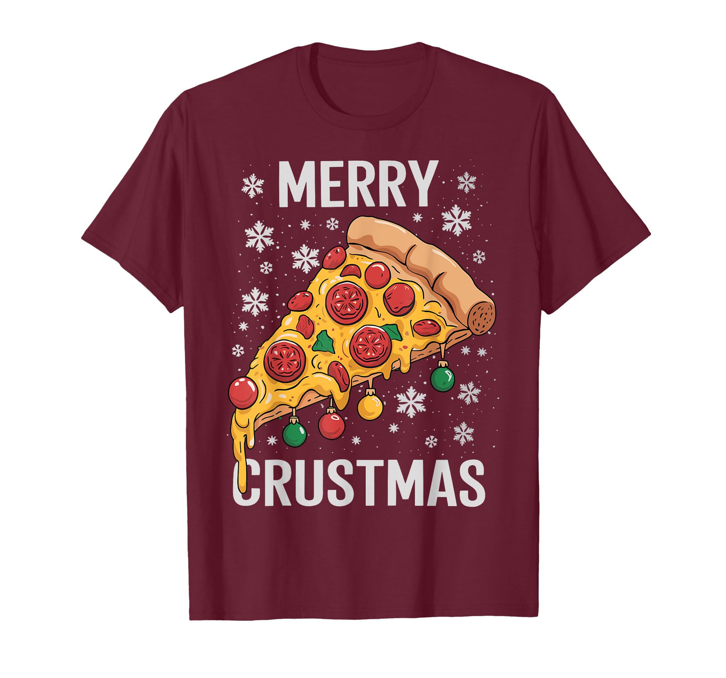 Merry Crustmas Pizza Christmas Xmas T-Shirt