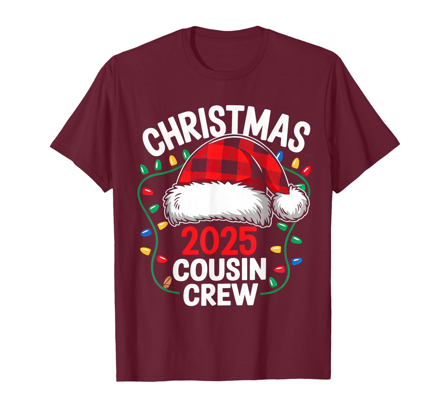 Merry Christmas Cousin Crew 2025 Family Matching Xmas 2025 T-Shirt