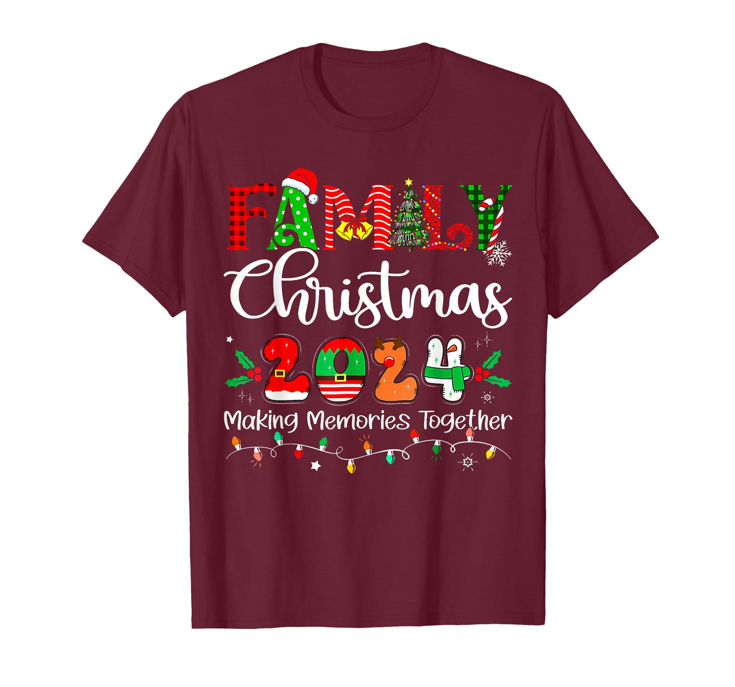 Family Christmas 2024 Matching Outfit Xmas Squad Santa Group T-Shirt