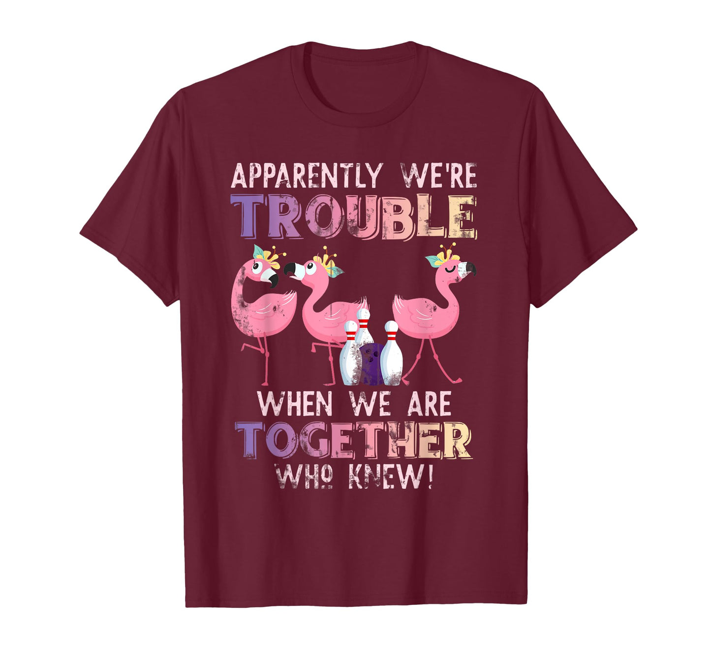 Funny Bowling Flamingo T-Shirt