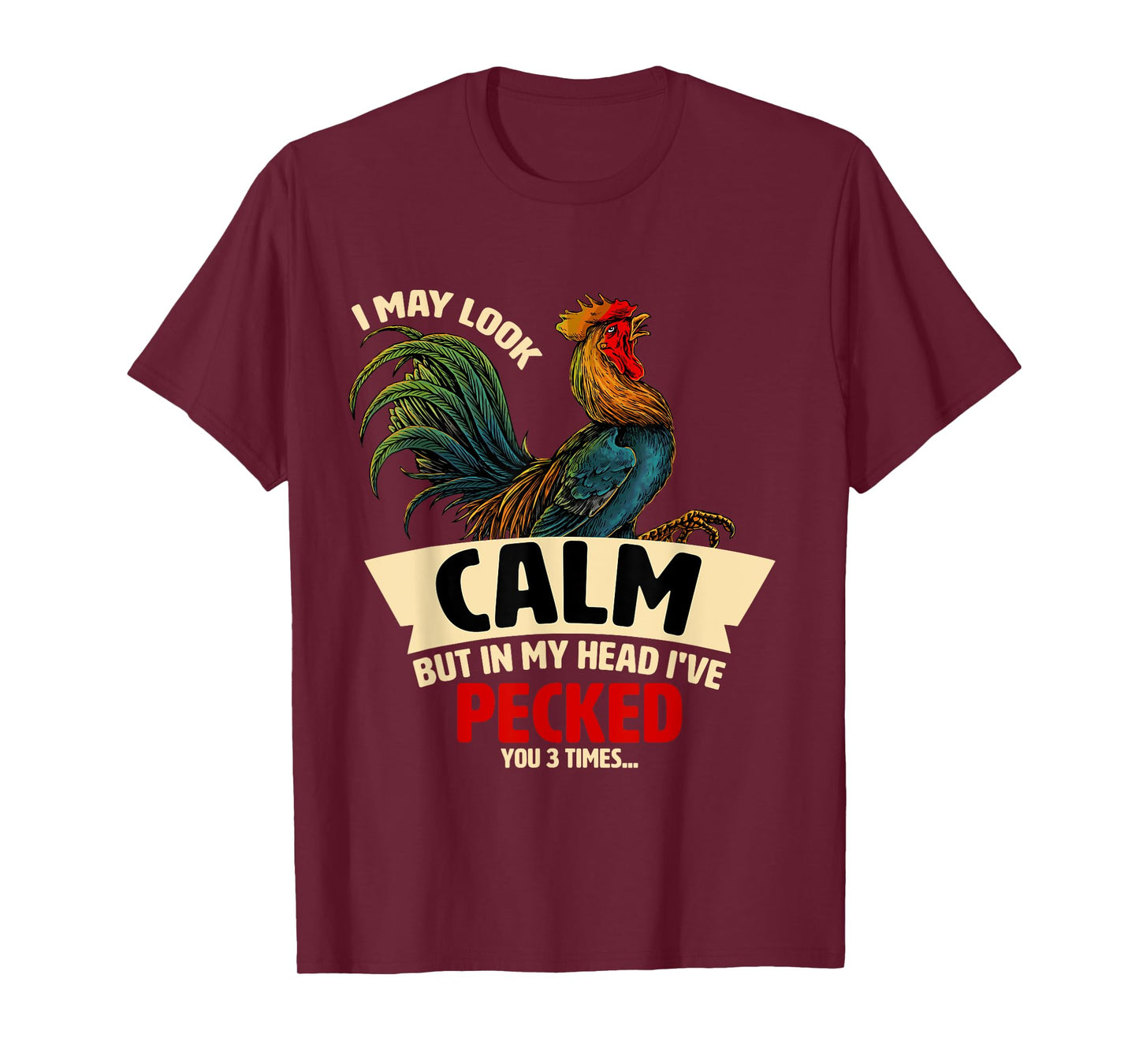 In My Head I've Pecked Funny Chicken Lover Graphic T-Shirt