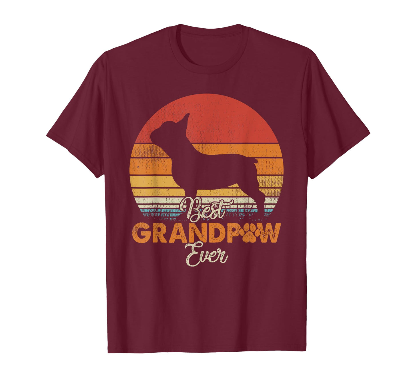 Best Grandpaw Ever French Bulldog Grandpa T-Shirt