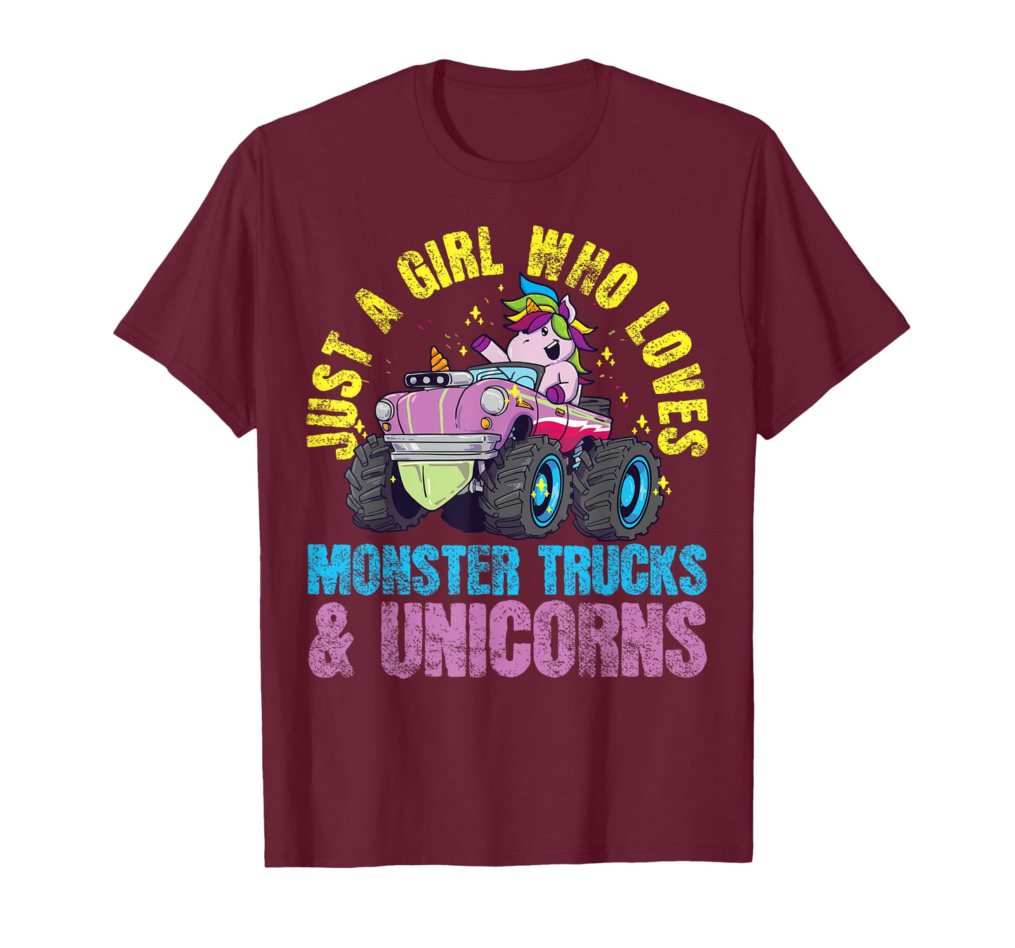 Monster Truck Unicorn Girl T-Shirt