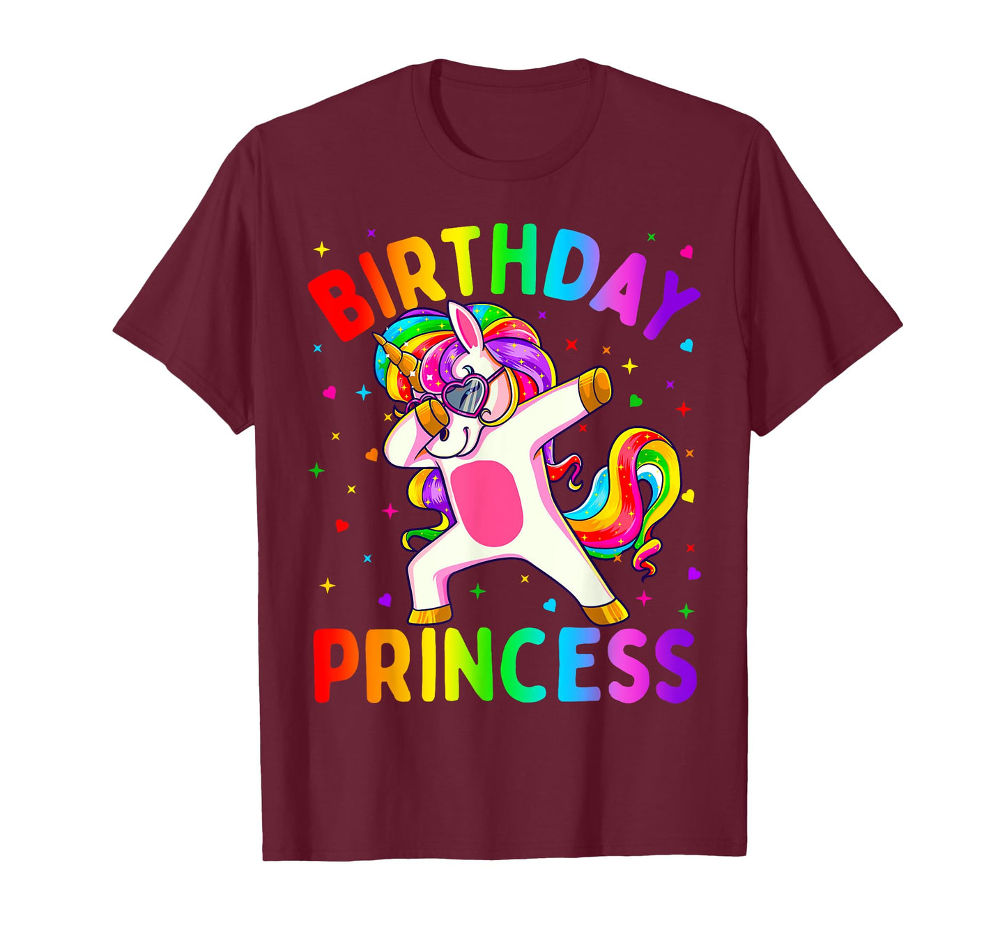 Birthday Princess Girl Dabbing Unicorn Girls T-Shirt