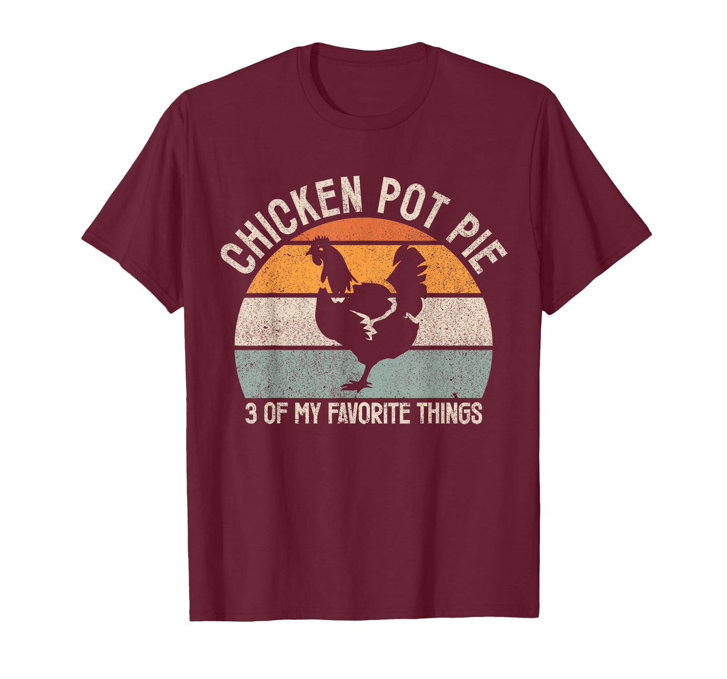 Chicken Pot Pie Apparel Vintage Black Chicken Pot Pie T-Shirt