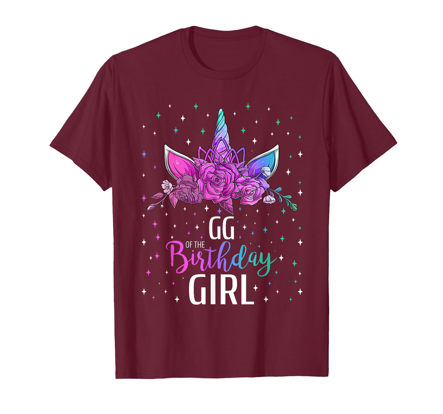 GG Of The Birthday Girl Unicorn Bday Party T-Shirt