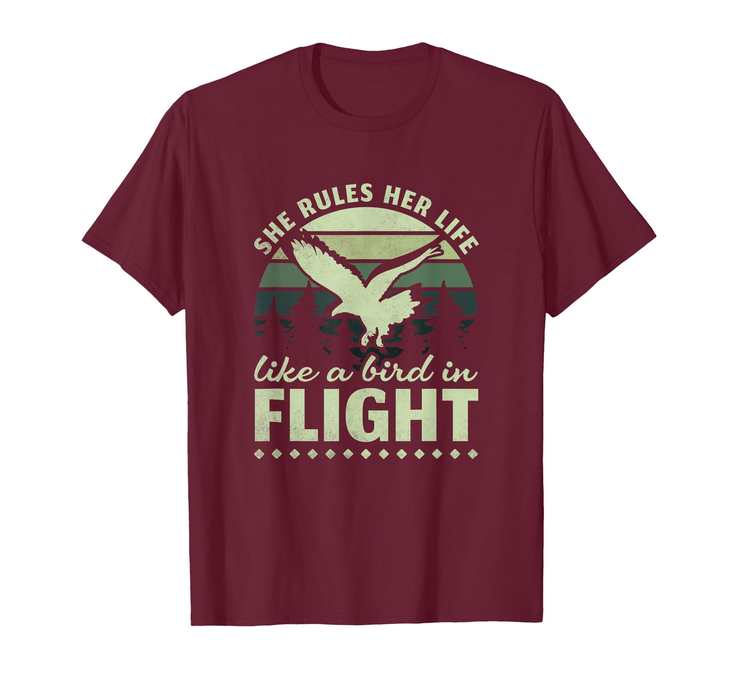She Rules Her Life Like A Bird In Flight, Birder T-Shirt