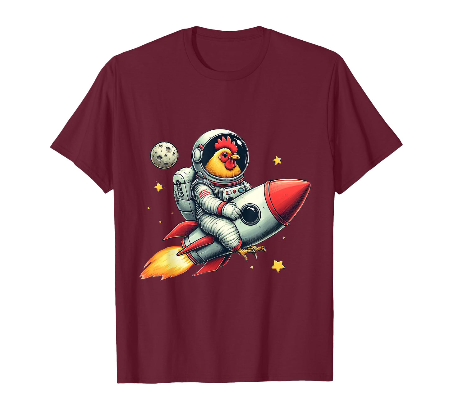 Space Astronaut Chicken A Stellar Pick for Chicken Lovers T-Shirt